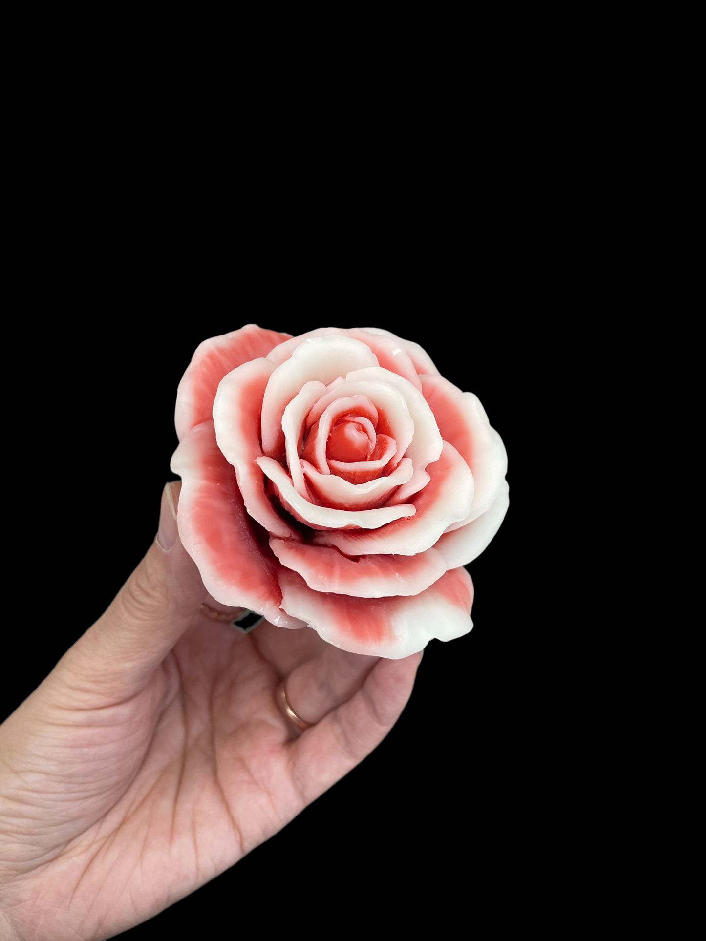 3.5” large rose mold for candle soap resin