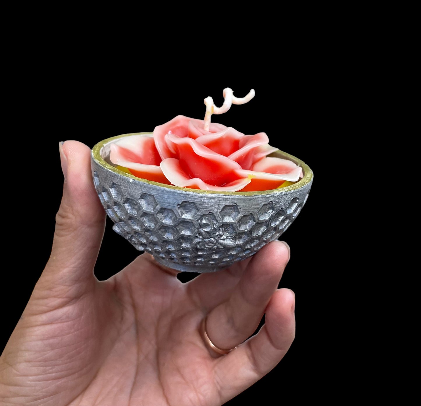 Silicone beehive honeycomb bowl Mold - planter candle holder