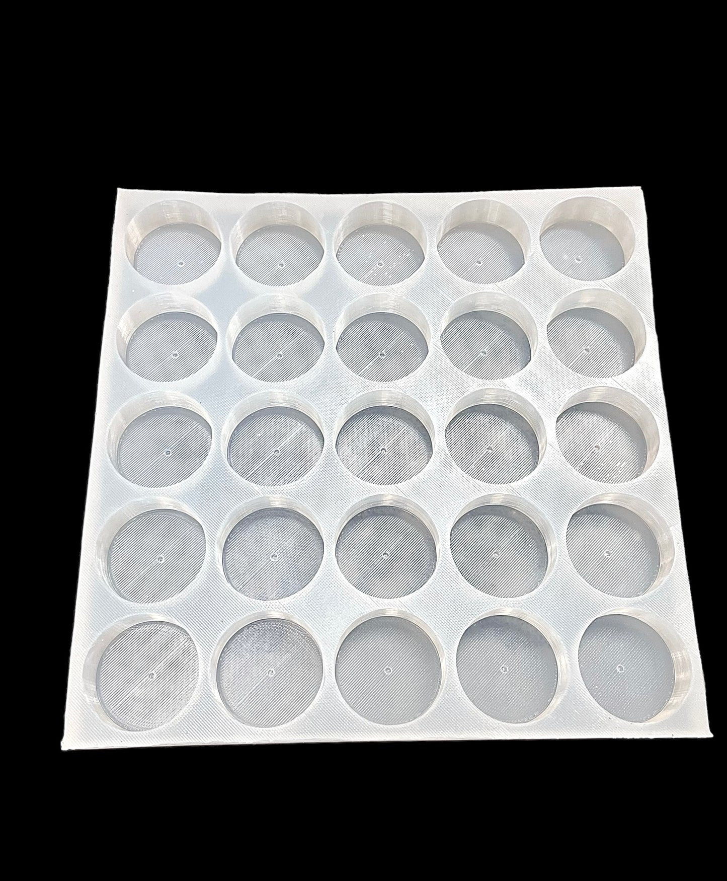 25-cavity tealight candle mold - silicone tea light mold