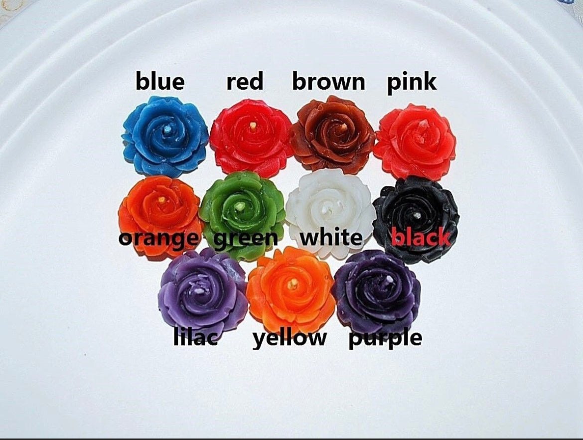 Pure beeswax tealights witchcraft symbols