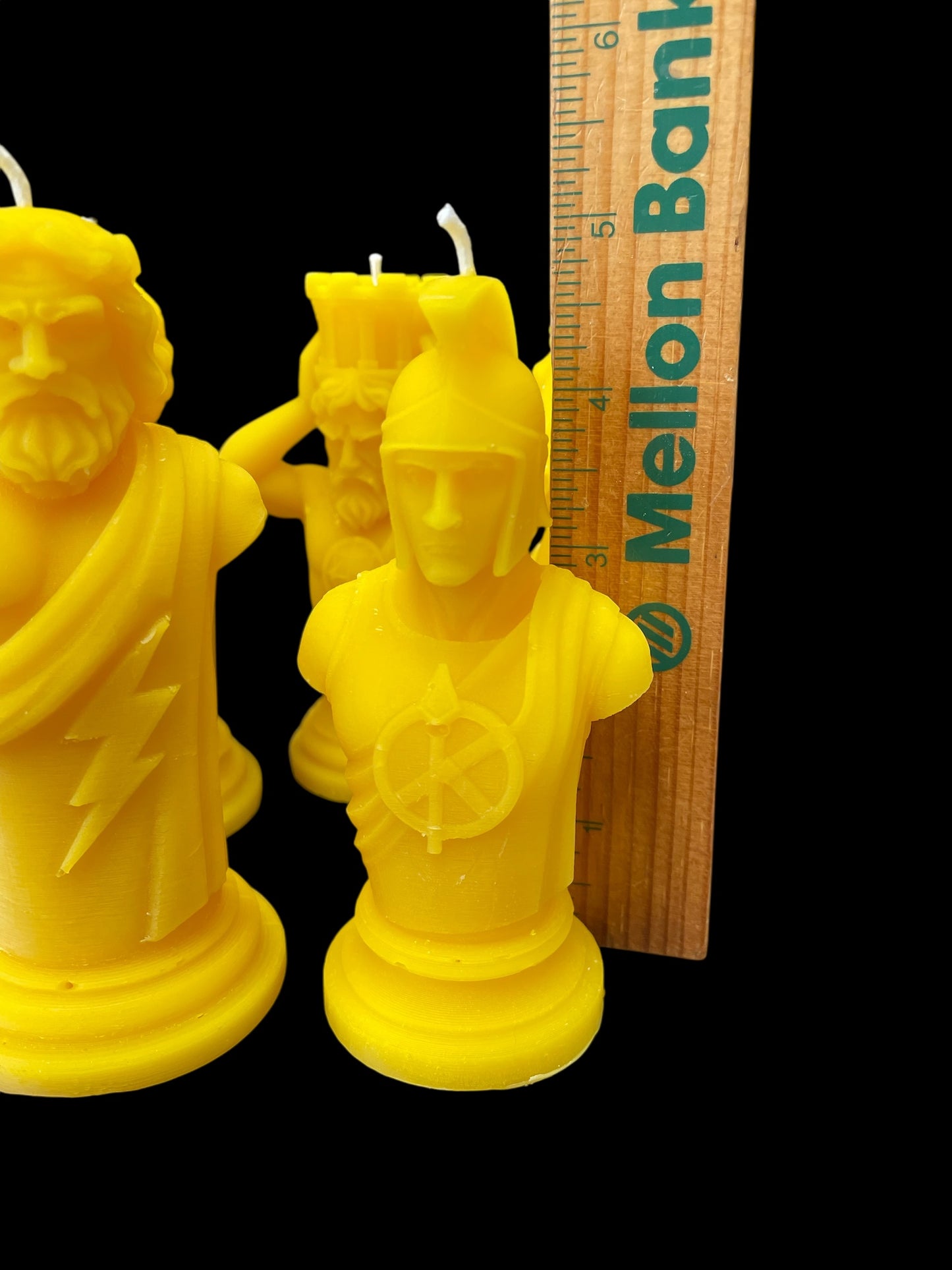 Beeswax chess candle set