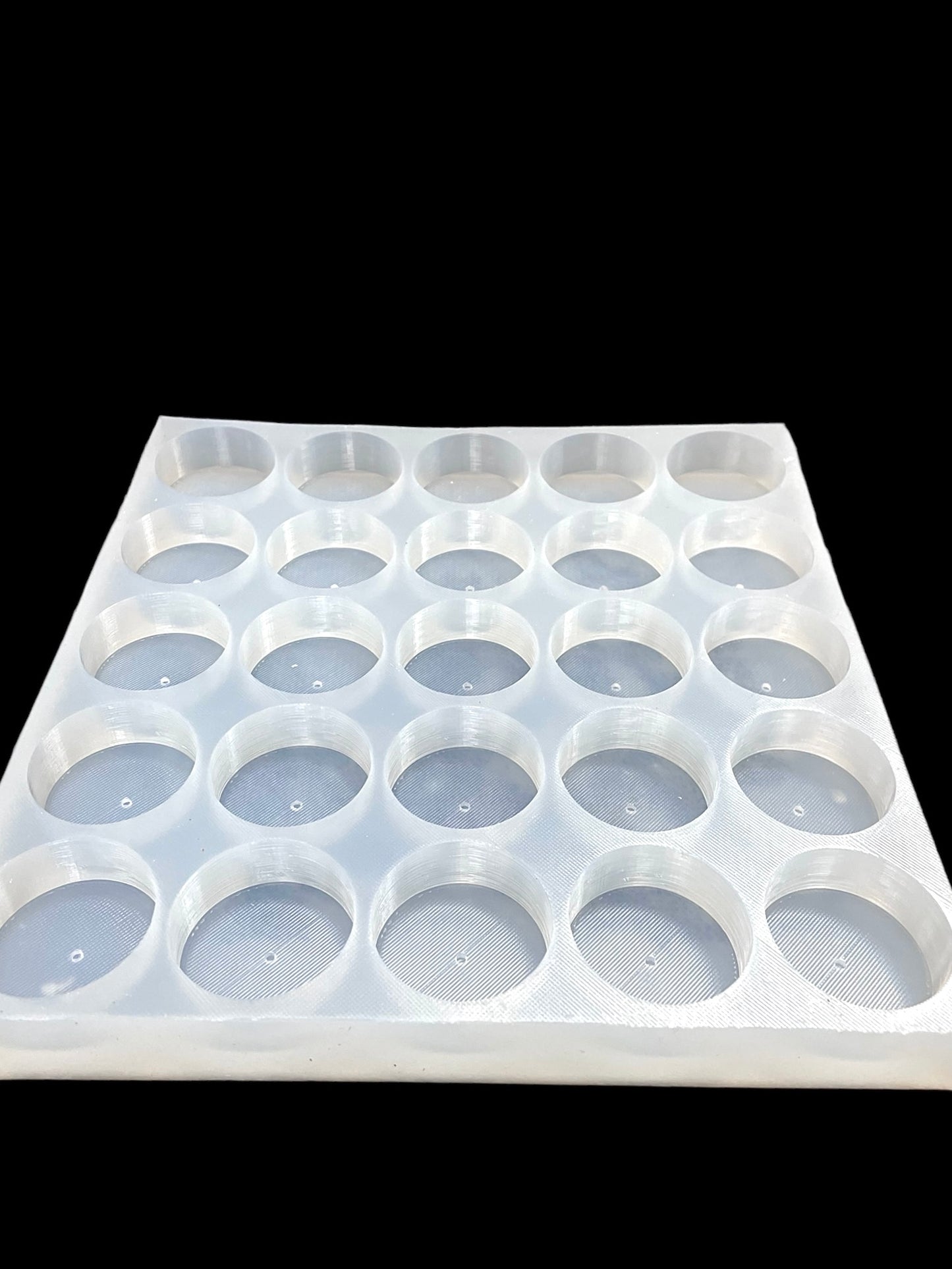 25-cavity tealight candle mold - silicone tea light mold
