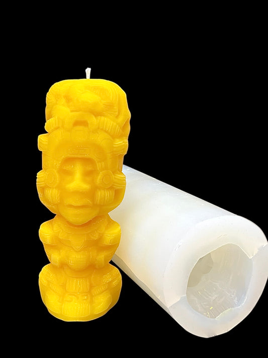 3D silicone mold - Mayan statue 5”