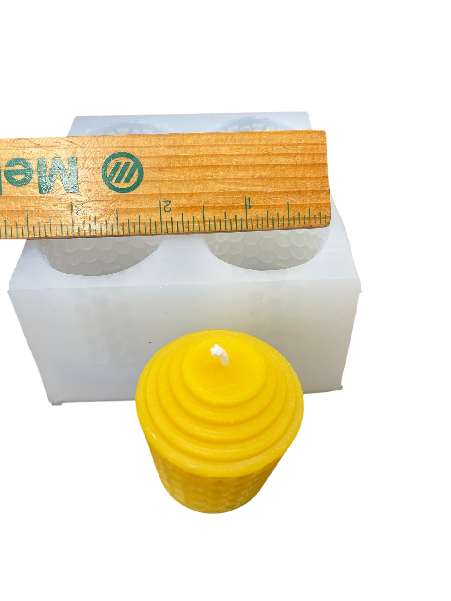 silicone honeycomb votive candle mold - candle soap resin mold - 4 cavities