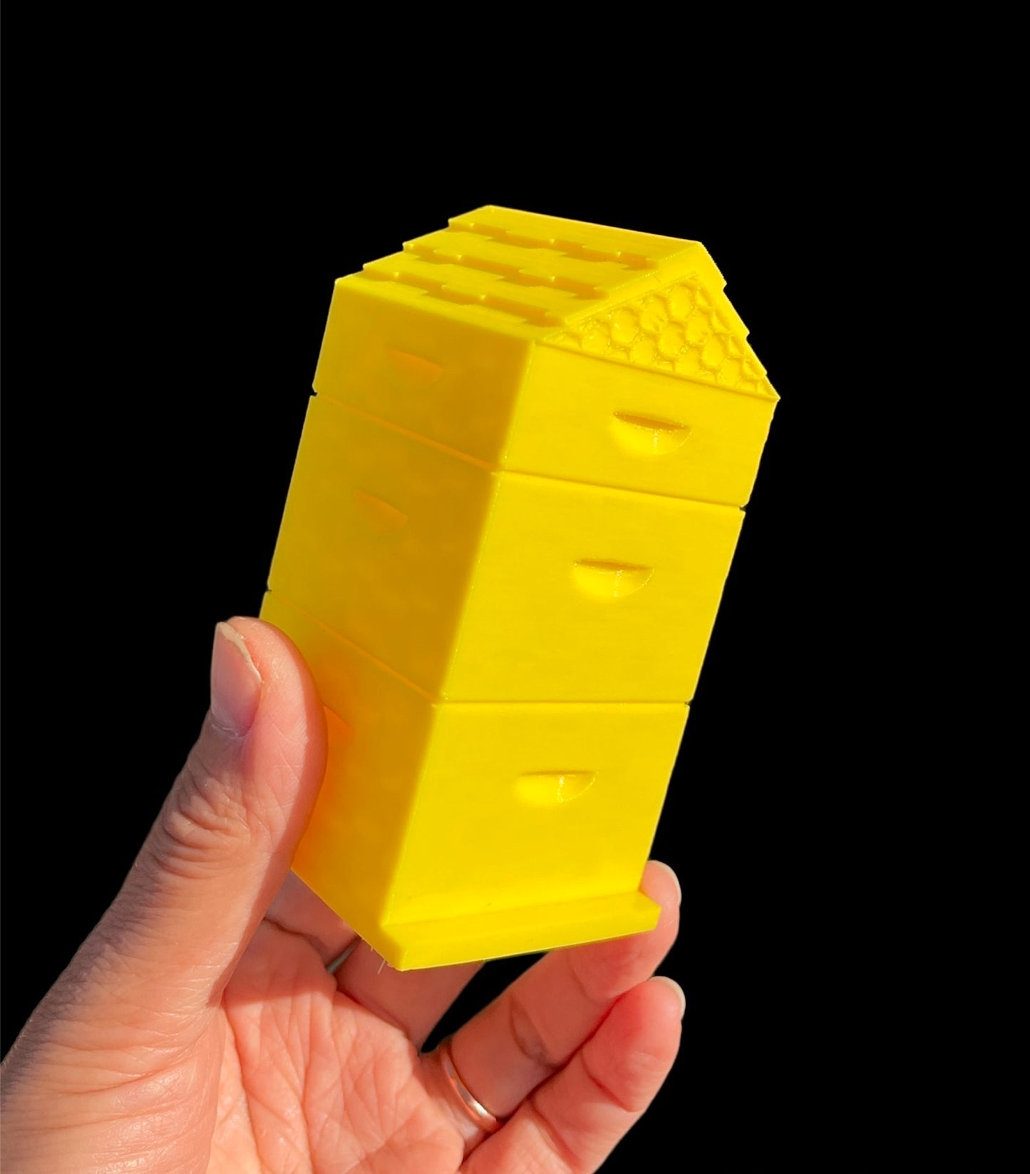 3.5” Silicone bee box mold for candle soap resin - ornament mold - beekeeping equipment mold - beehive box