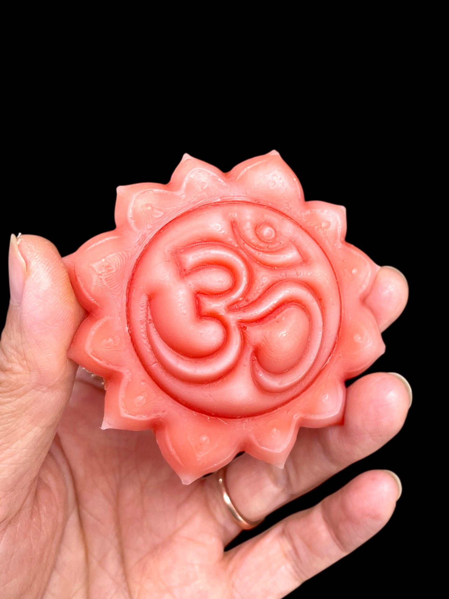 3” silicone OM symbol mold for ornament soap lotion bar chocolate