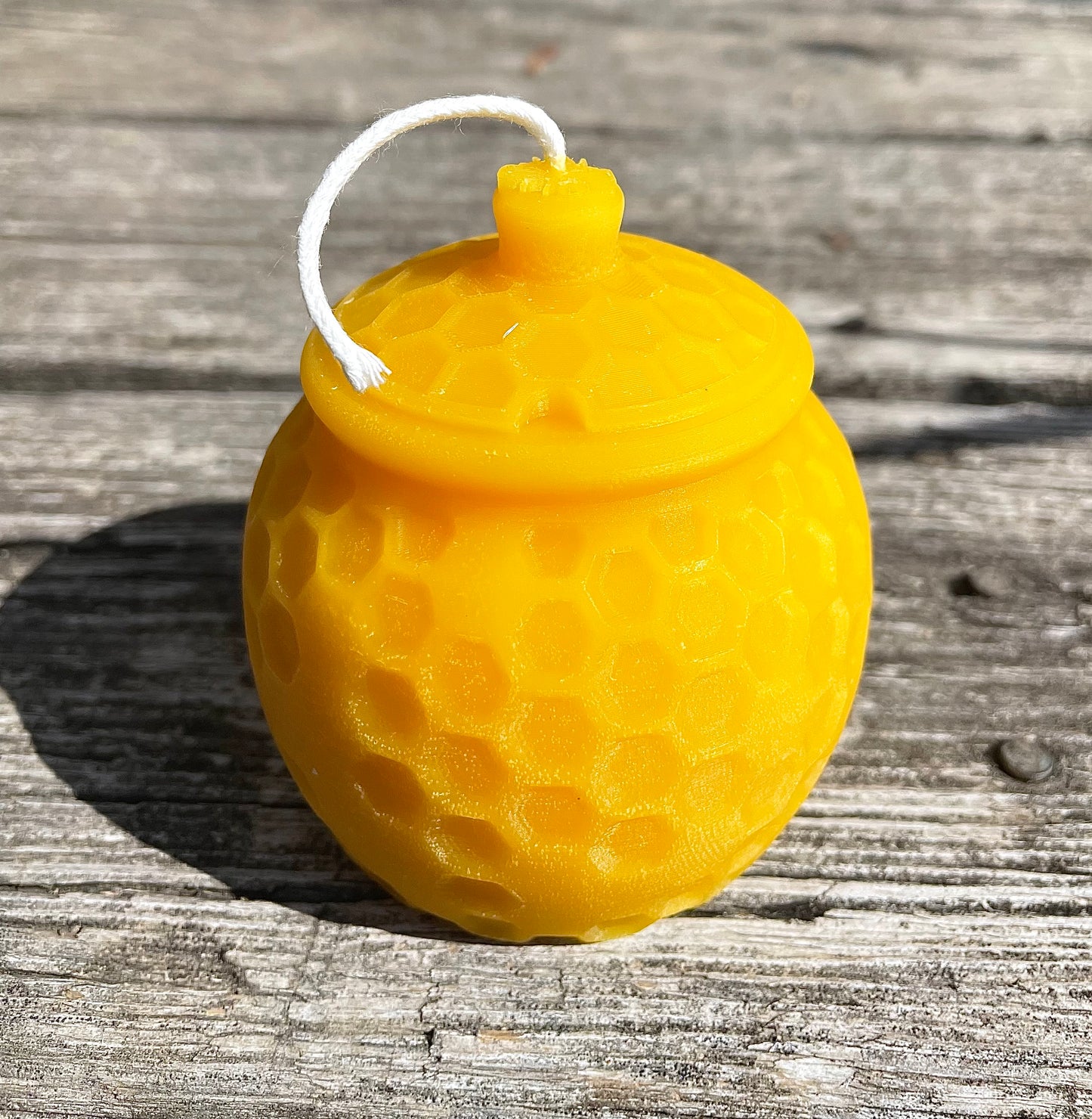 Silicone honey jar candle mold 3 1/4”