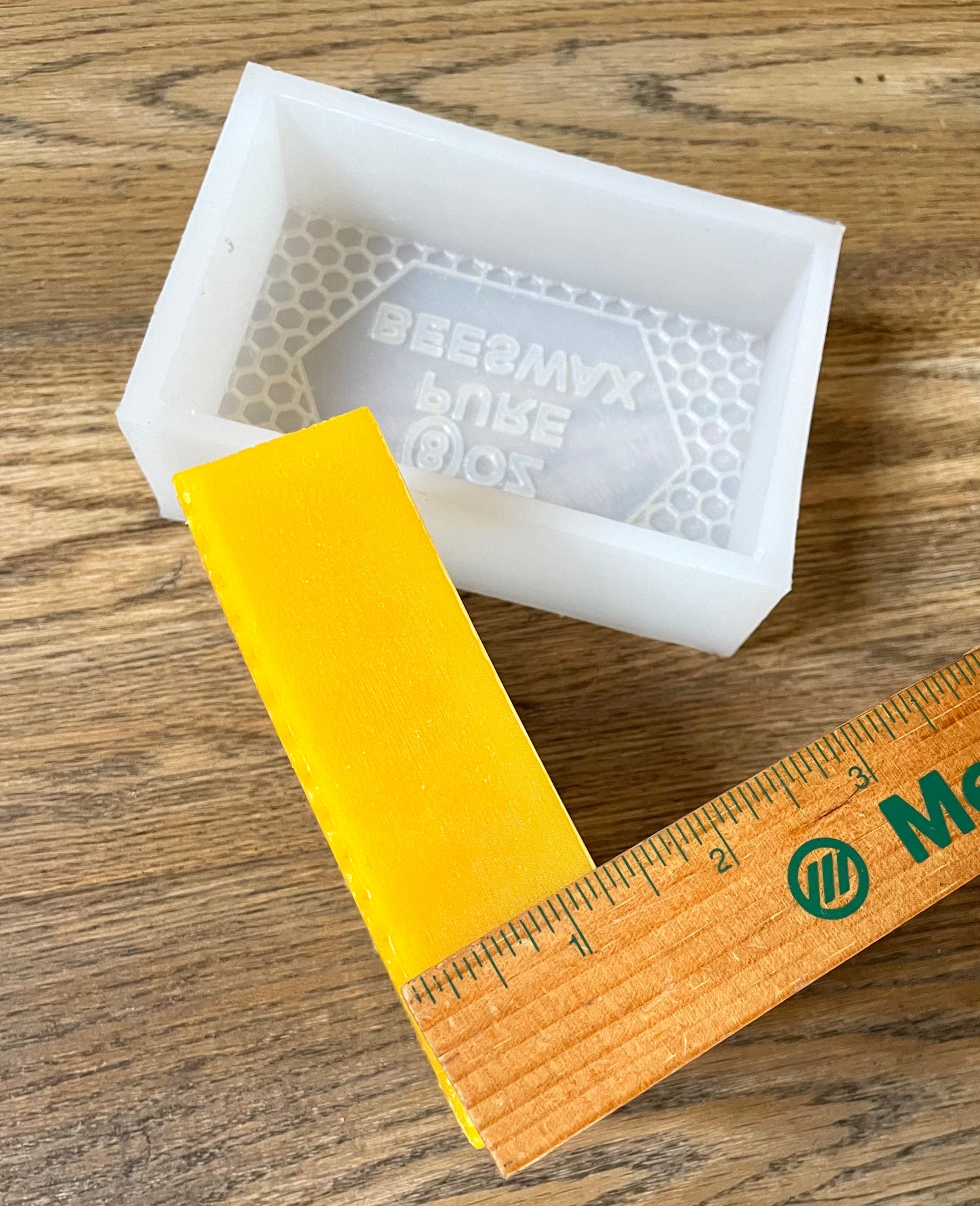 8 oz Silicone beeswax block Mold - honeycomb Tray mold - Food grade - homemade - handmade mould