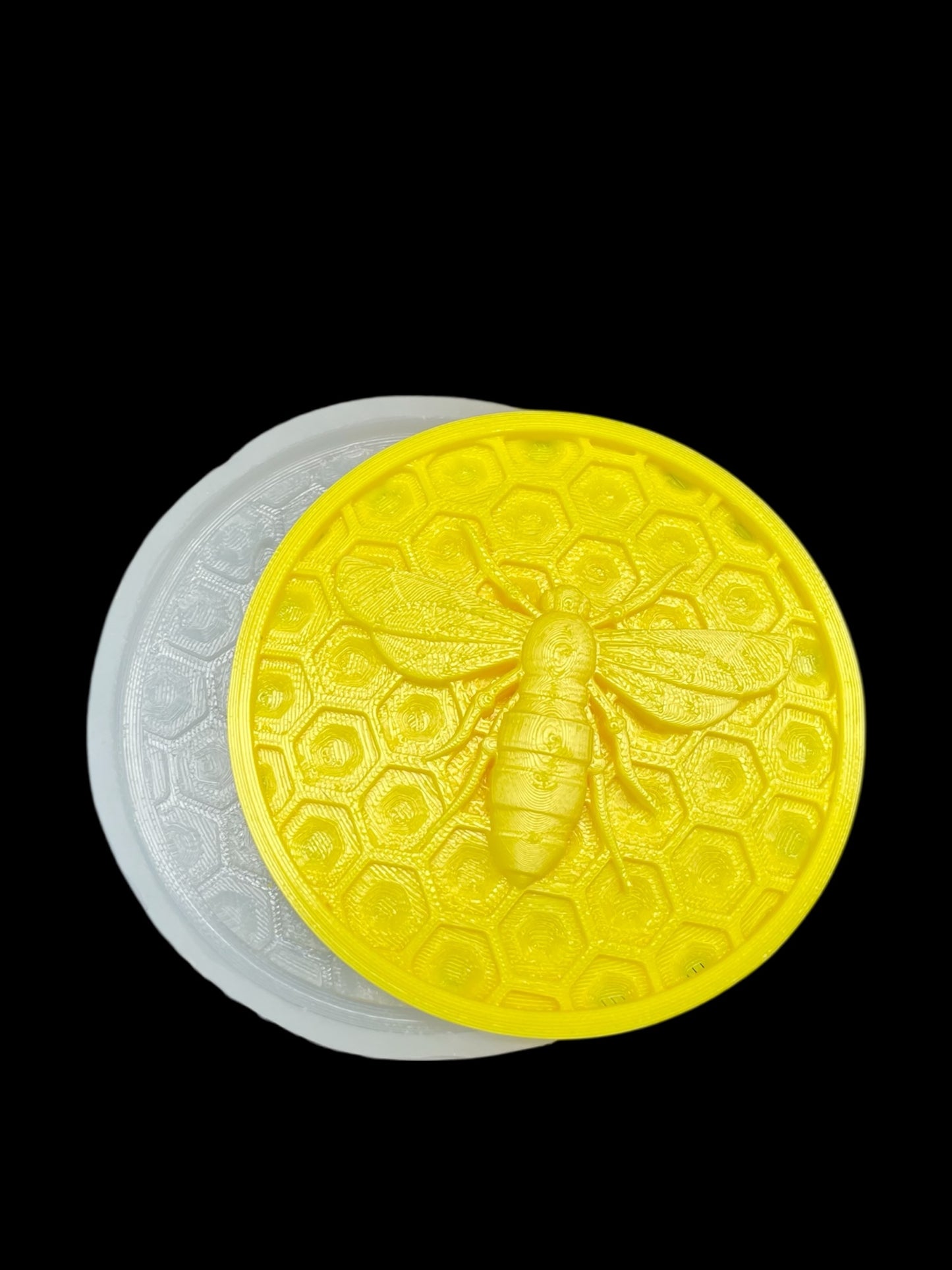 3” silicone honeybee honeycomb ornament mold