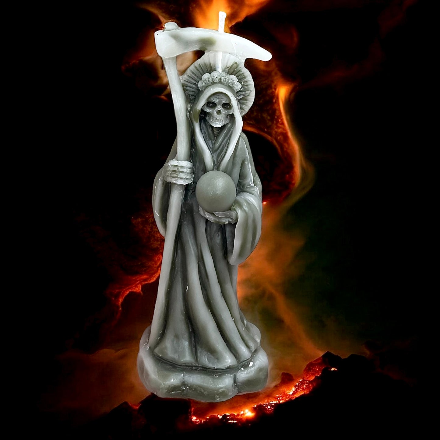 5” silicone grim reaper mold for candle soap resin