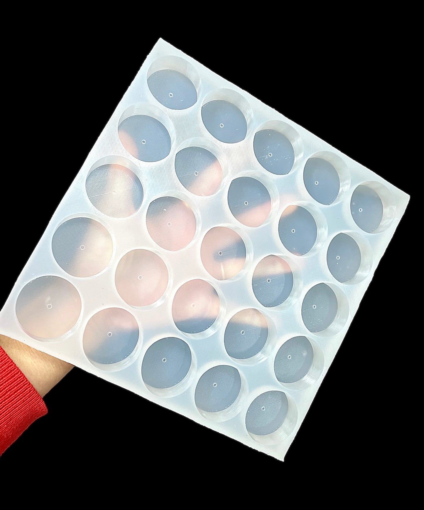 25-cavity tealight candle mold - silicone tea light mold