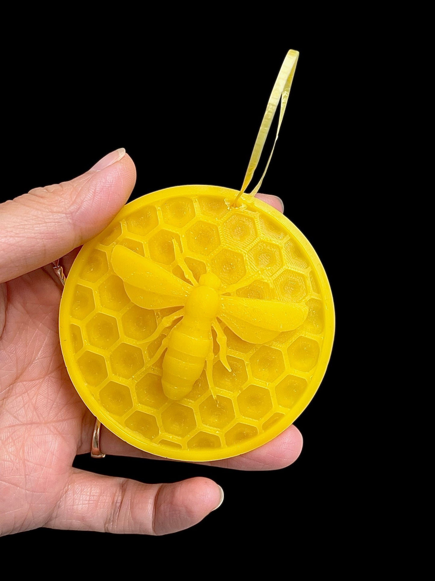 3” silicone honeybee honeycomb ornament mold