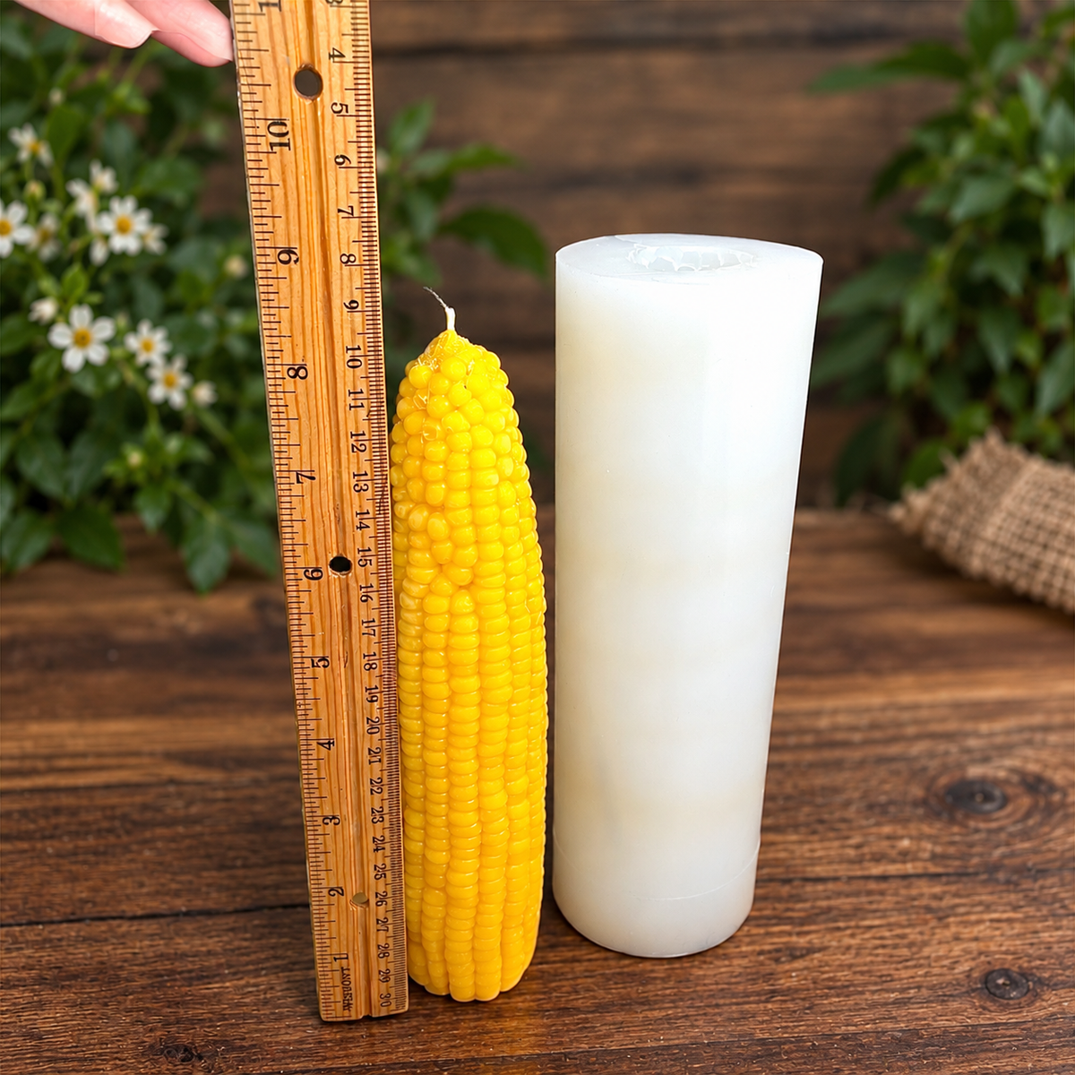 8” realistic whole corn mold