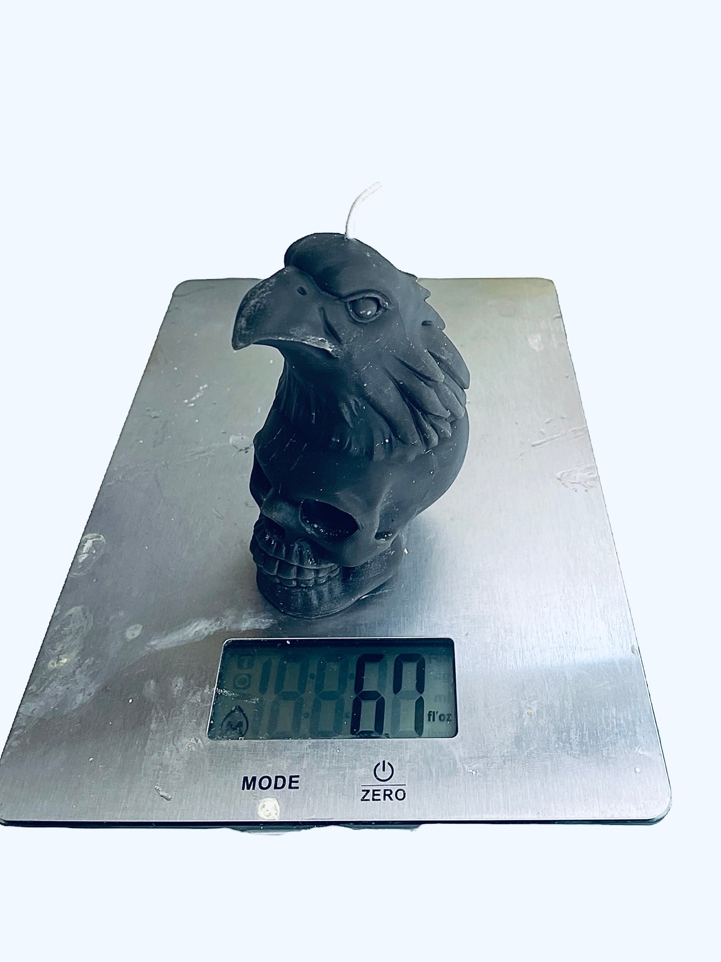 3D silicone mold - Eagle head on skull 4.5”
