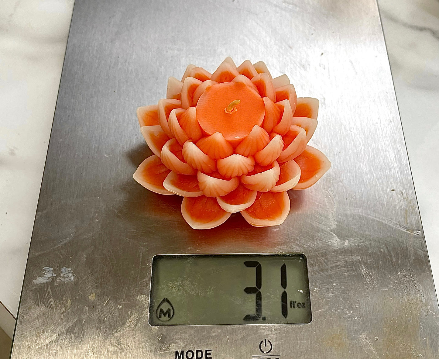 3D silicone lotus flower mold for candle soap resin