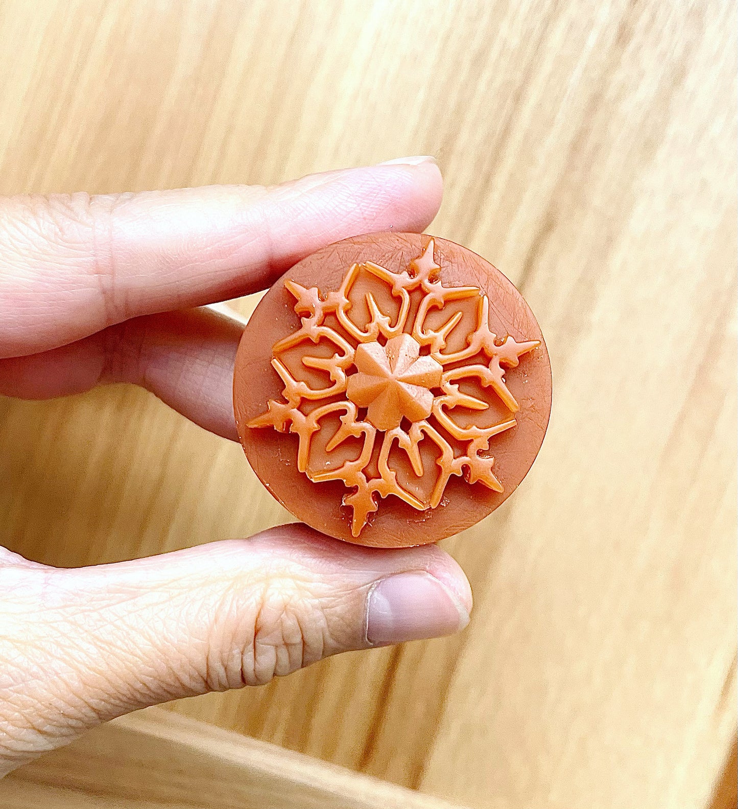Silicone snowflake Tealight candle Mold - wax melt lotion bar soap resin mold - holiday candles mold - style 2