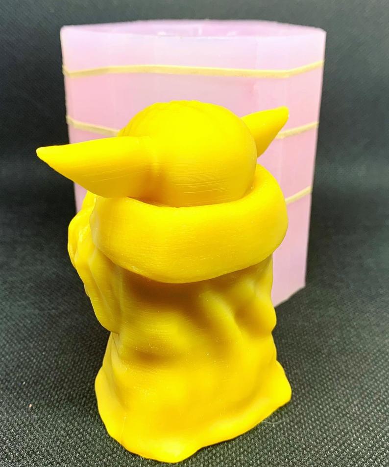 3D Silicone baby Mold - homemade candle soap resin mould - 3.5”