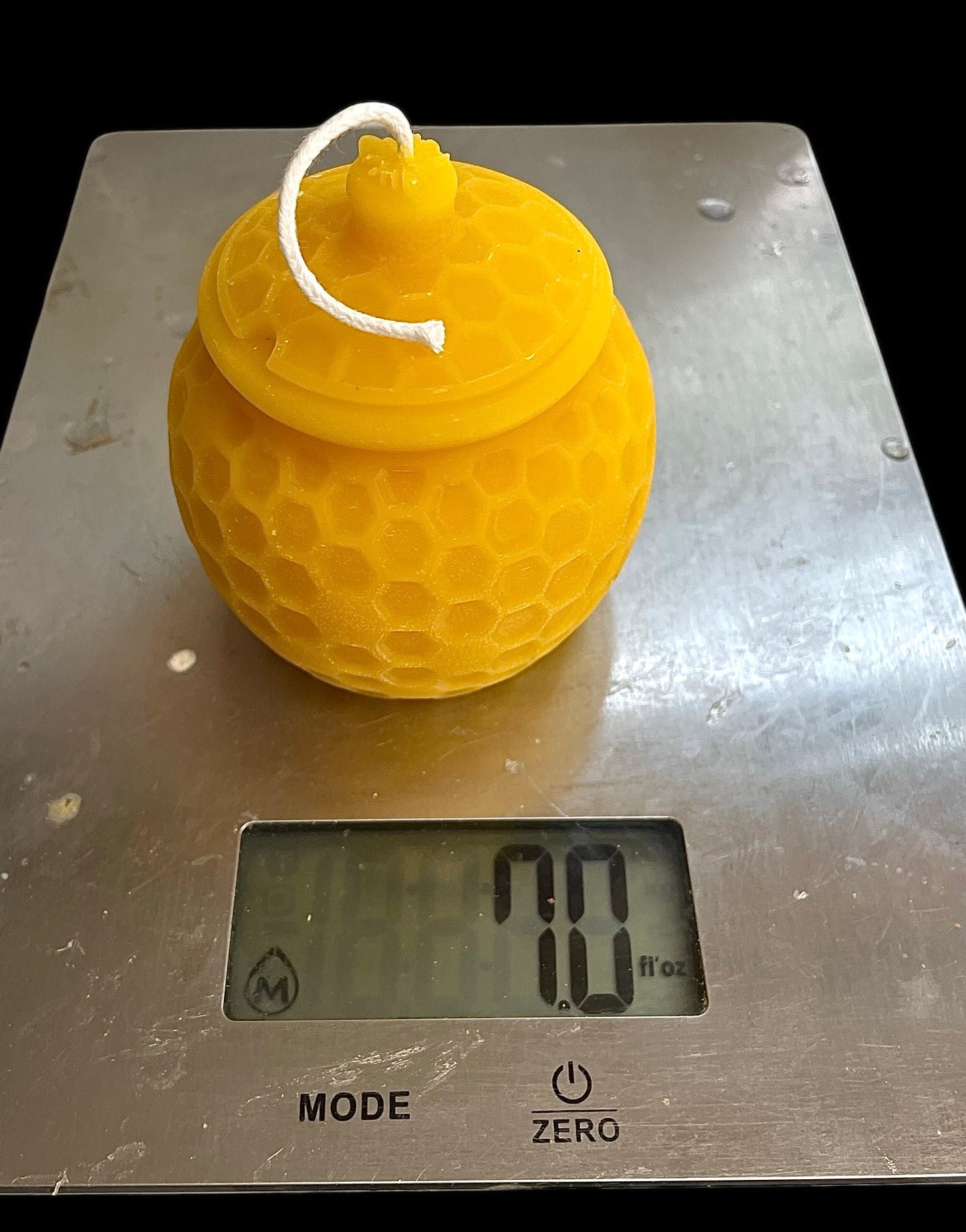 Silicone honey jar candle mold 3 1/4”