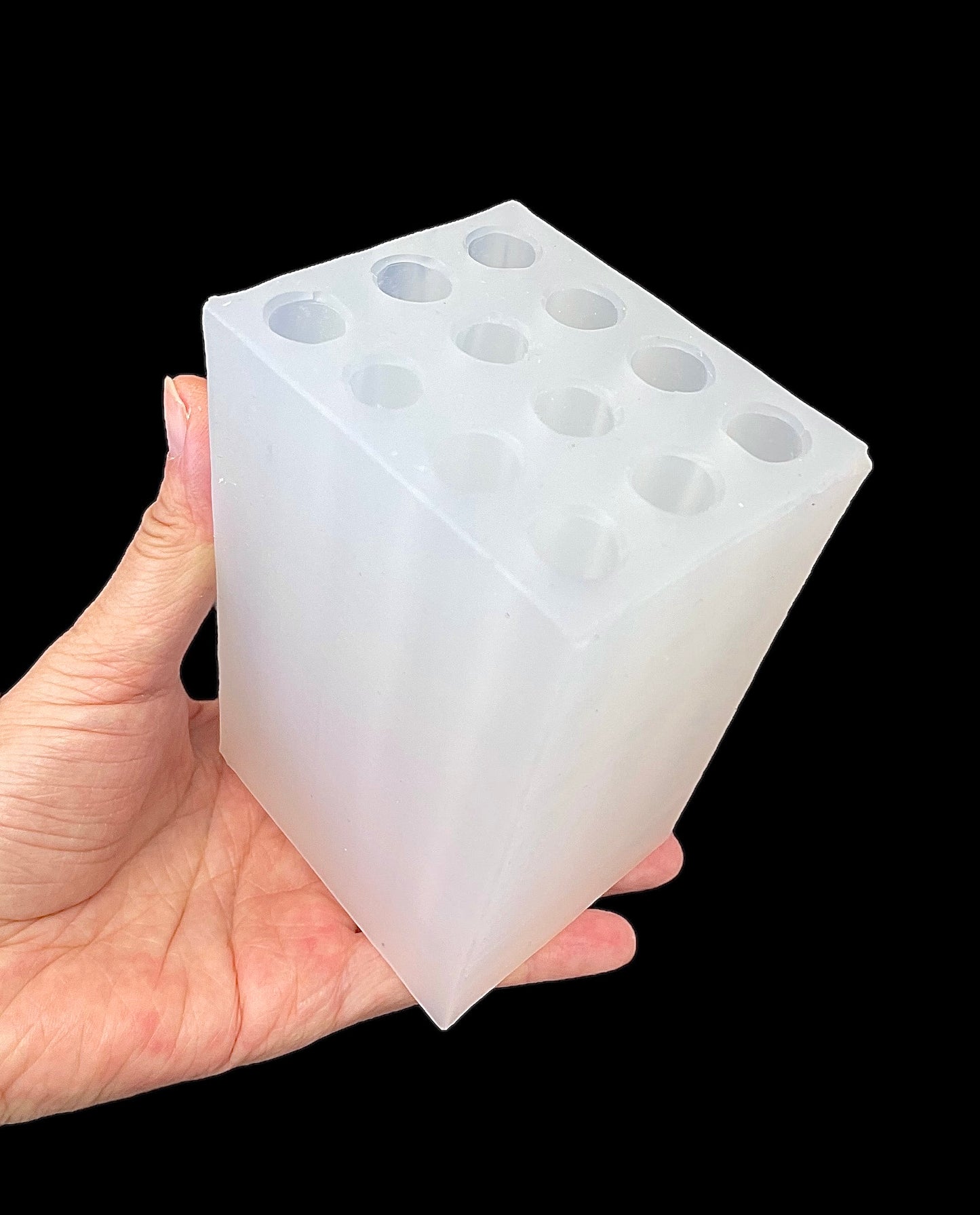 Silicone chime candle mini taper mold - 12 cavities