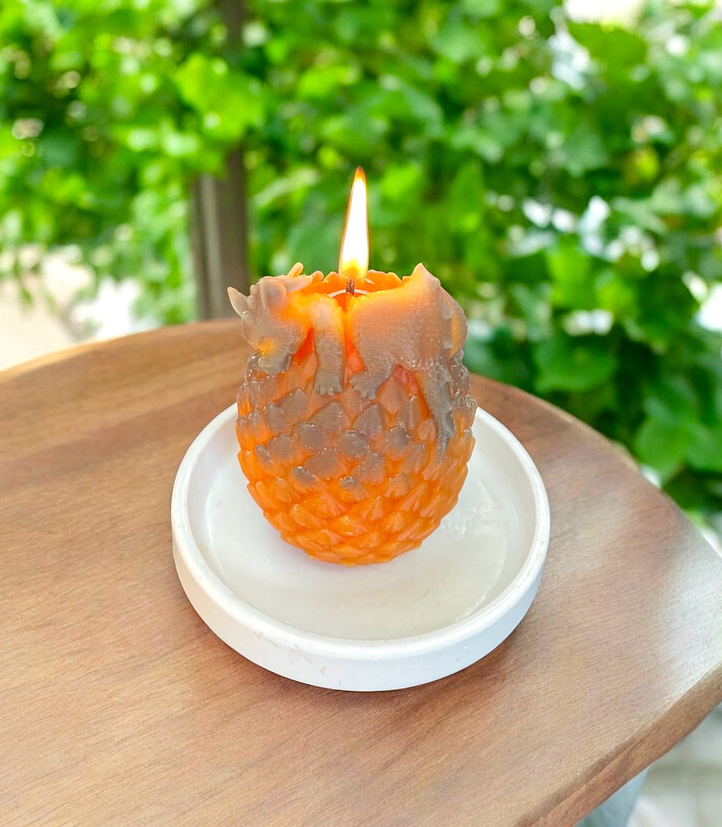 3D silicone dragon mold - dragon on dragon egg - baby dragon- magic candle mold