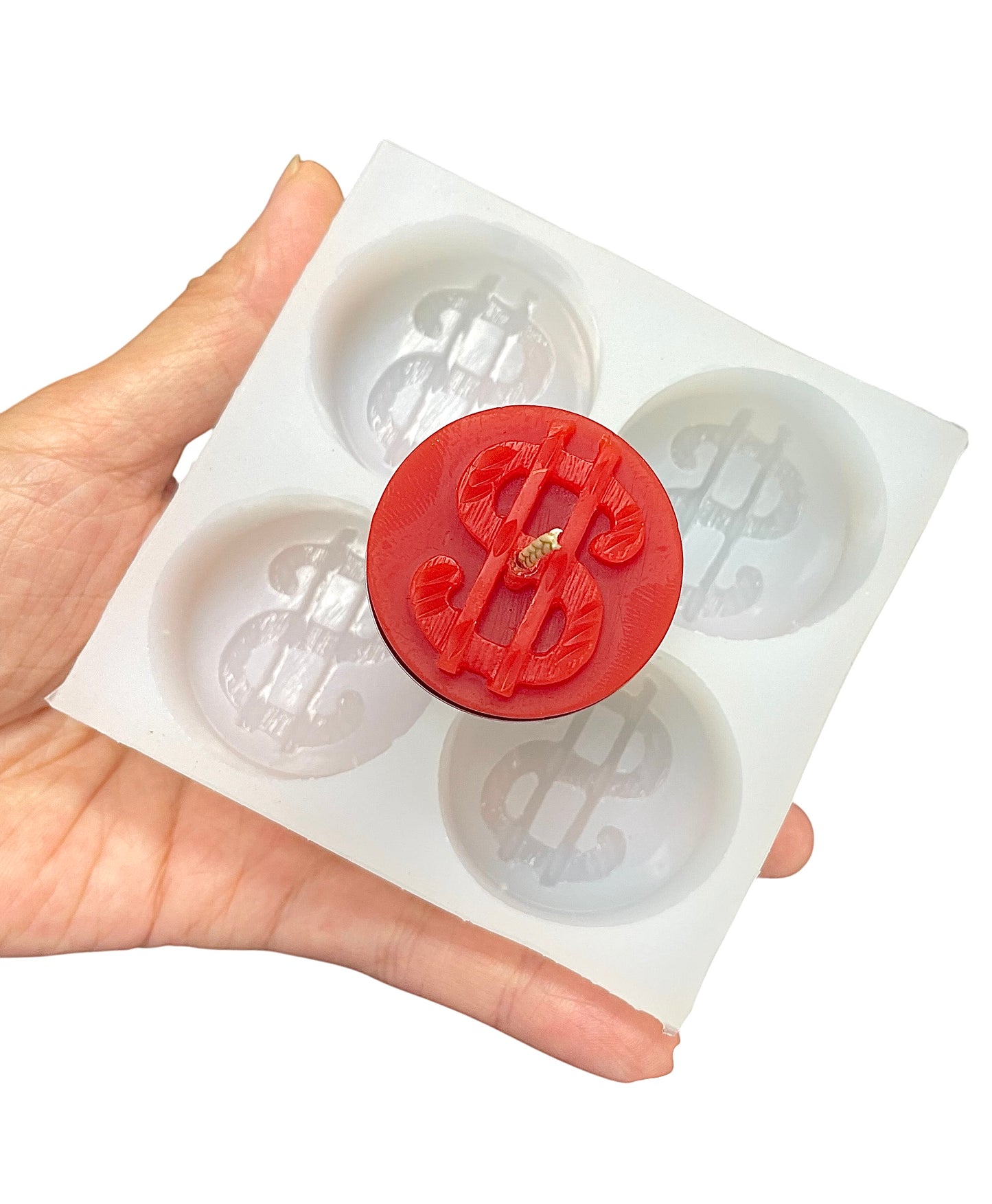 Money symbol tealight mold