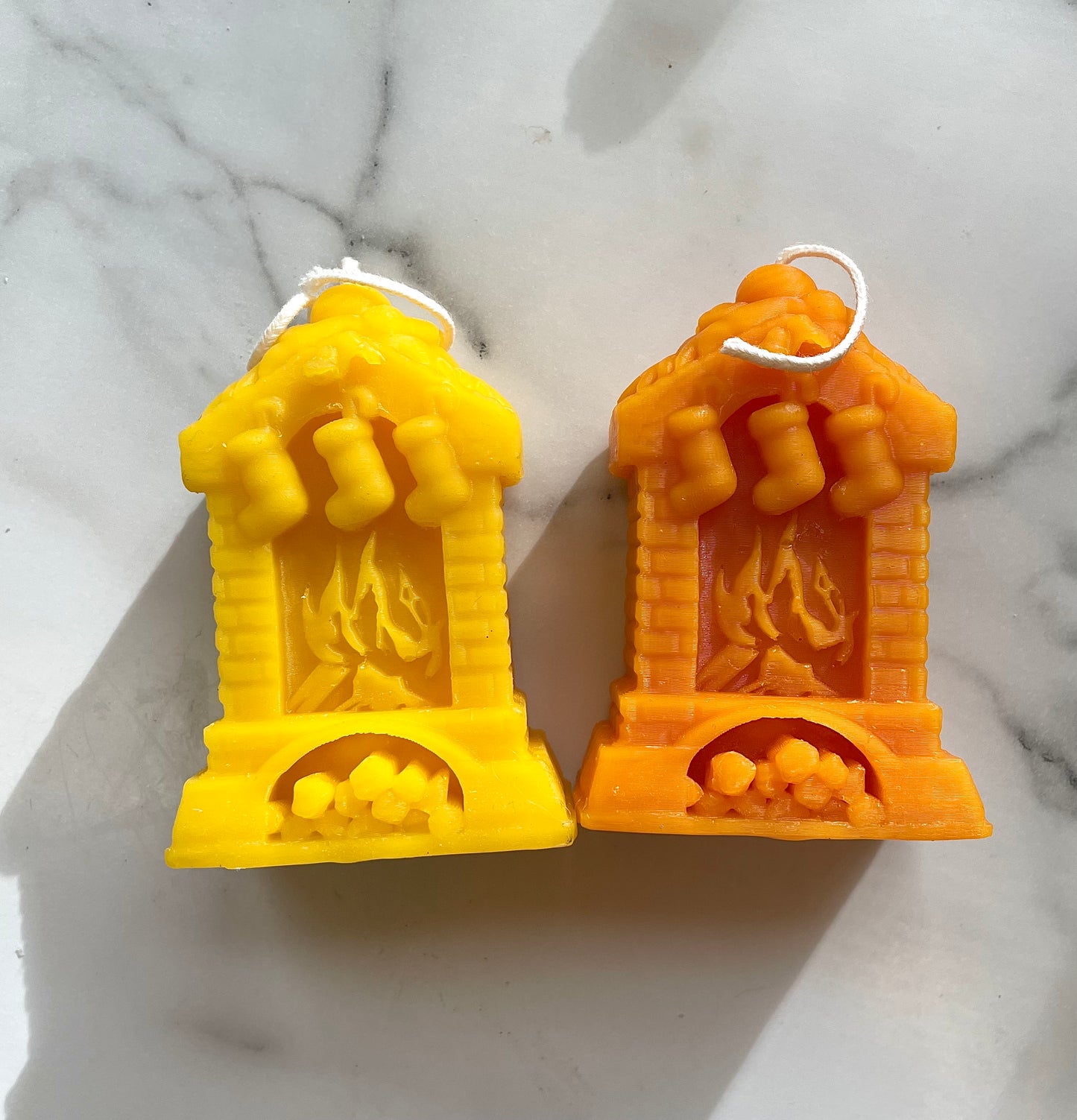 3D silicone fireplace mold for candle soap ornament