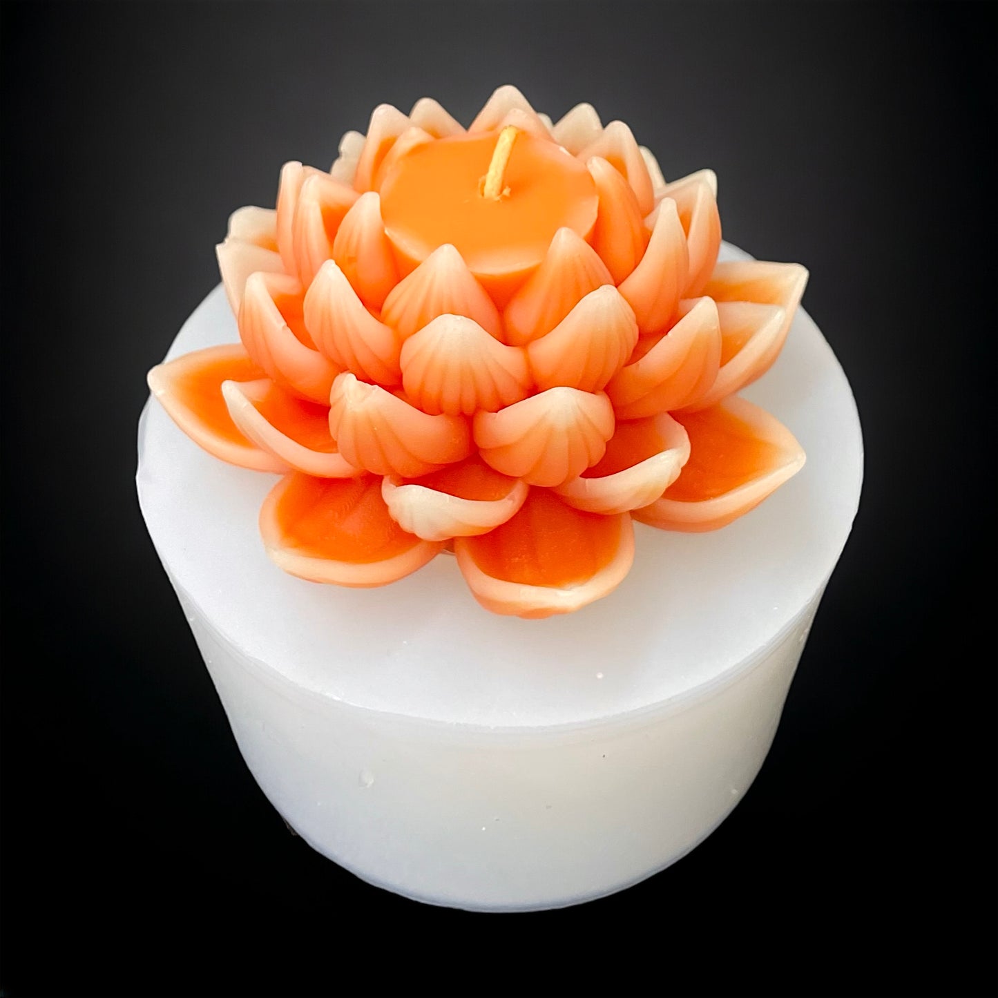 3D silicone lotus flower mold for candle soap resin
