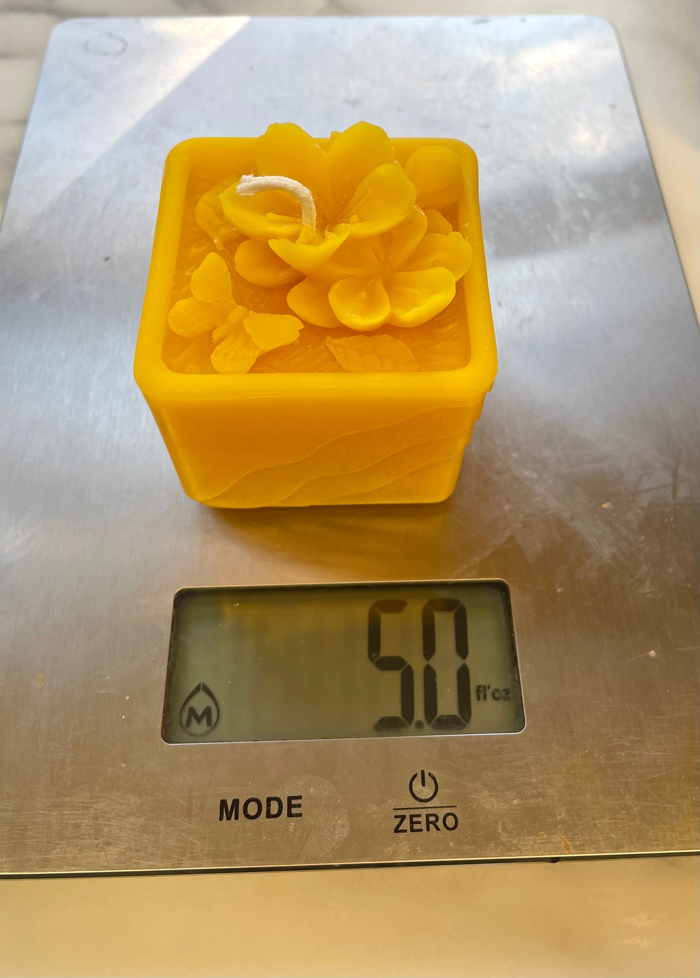 Silicone peach flower butterfly candle mold