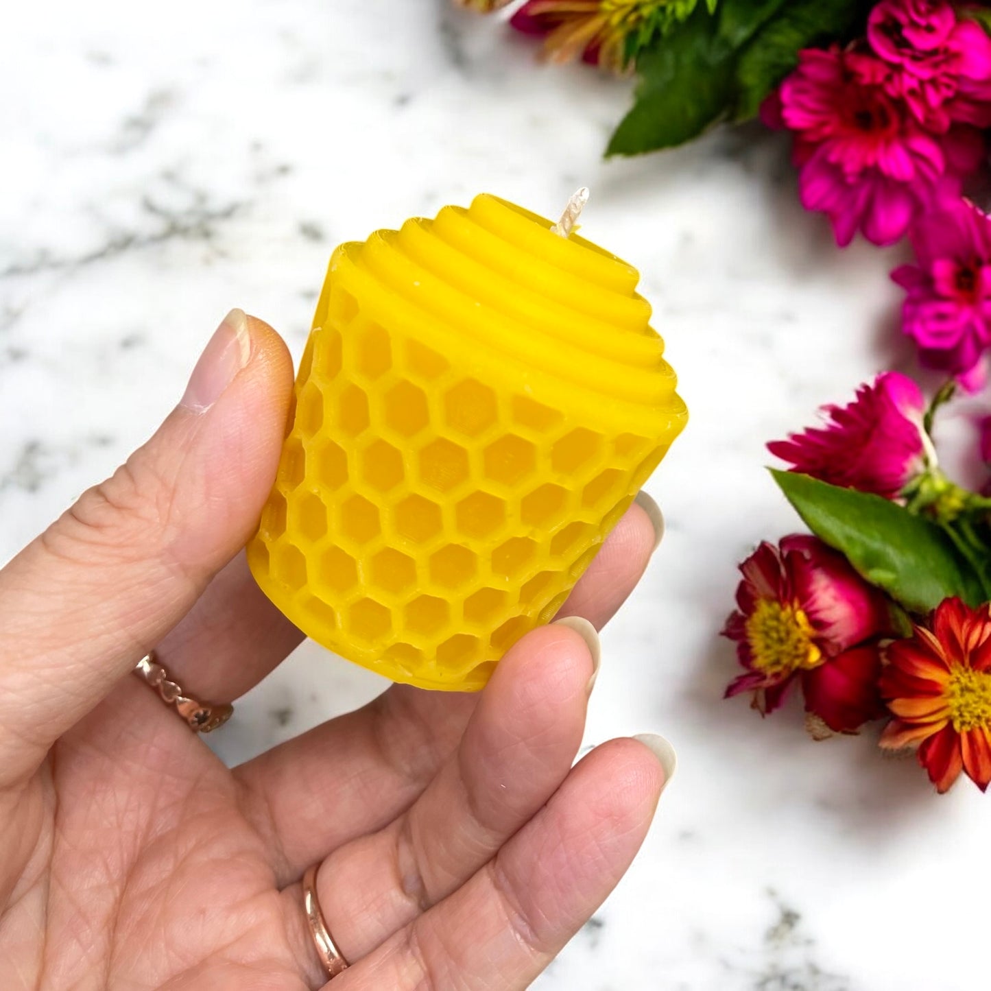 silicone honeycomb votive candle mold - candle soap resin mold - 4 cavities