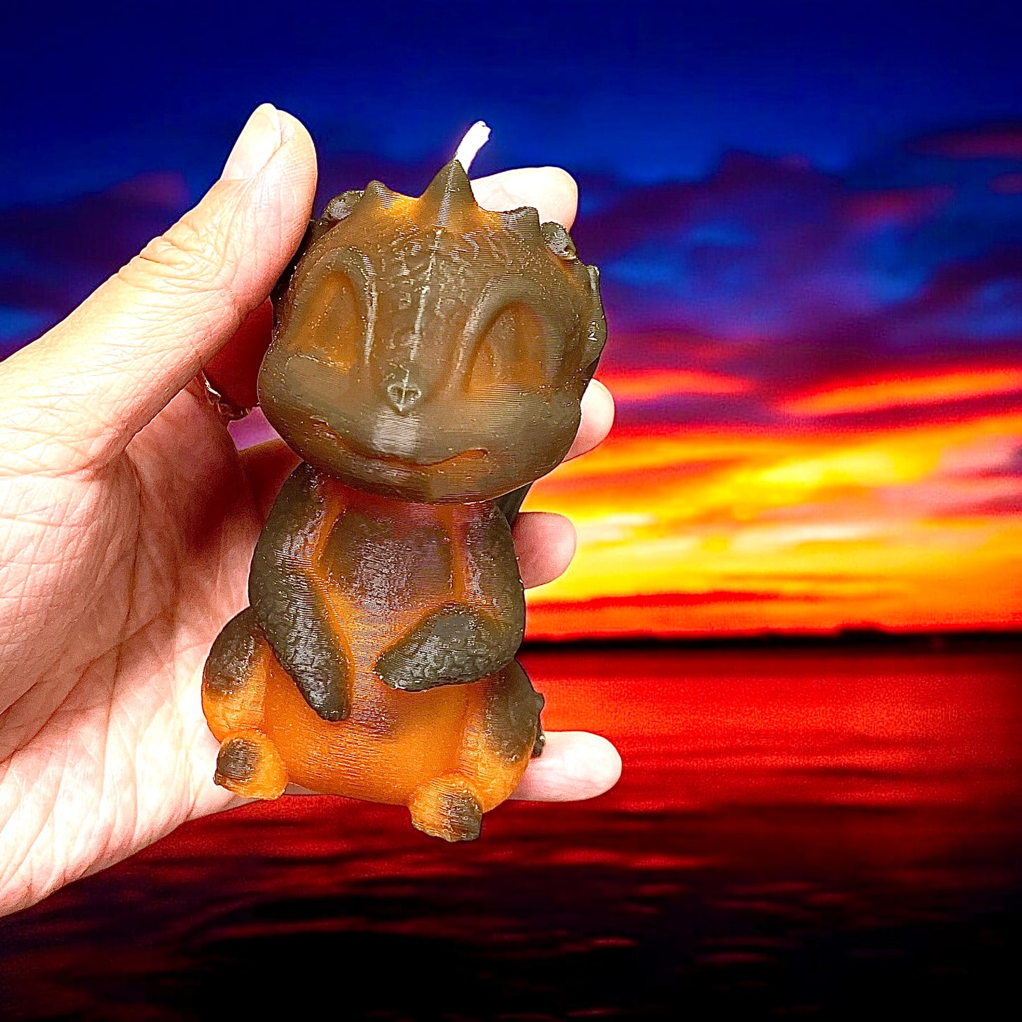 3D silicone dragon mold - dragon on dragon egg - baby dragon- magic candle mold