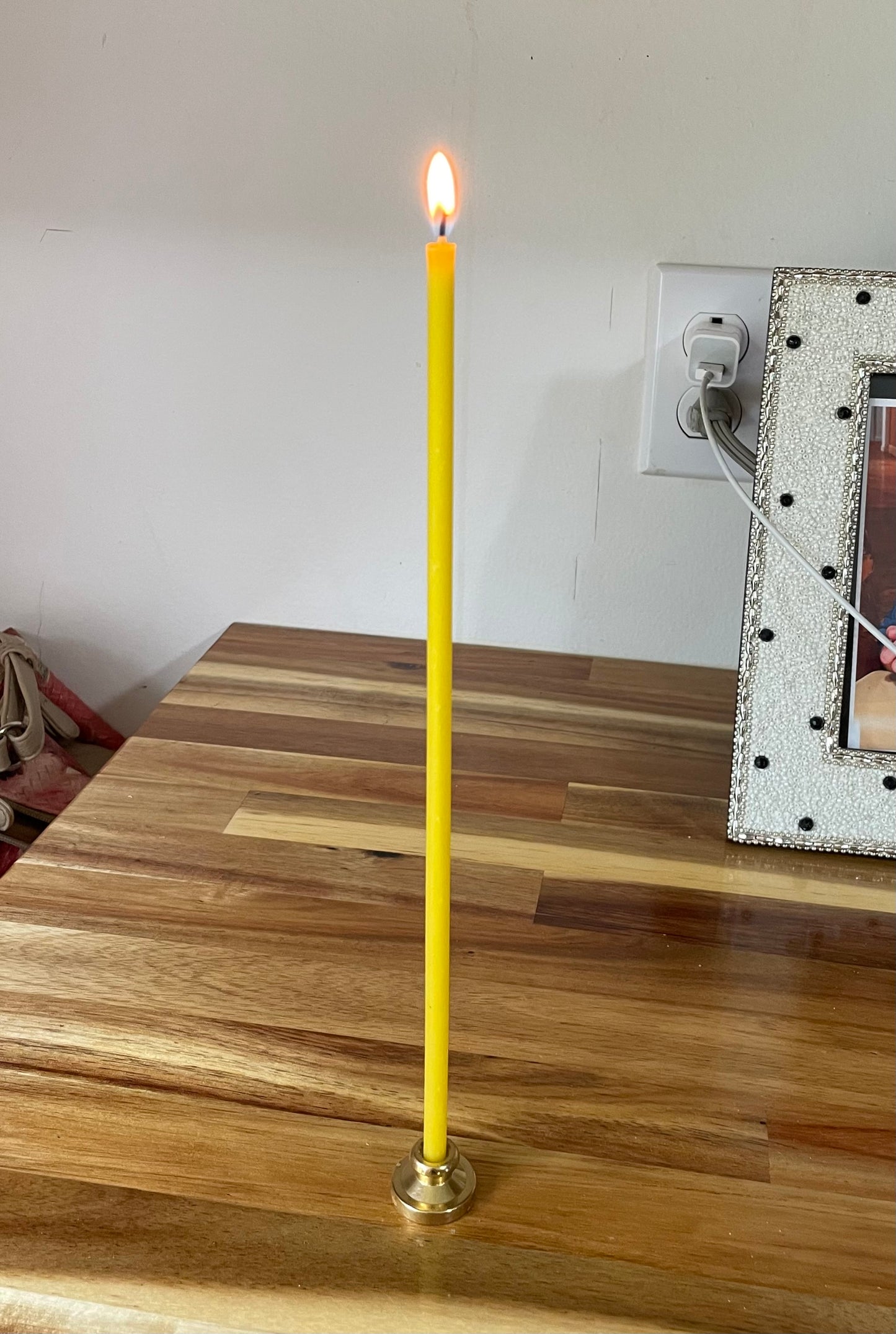 12” silicone skinny altar taper candle mold