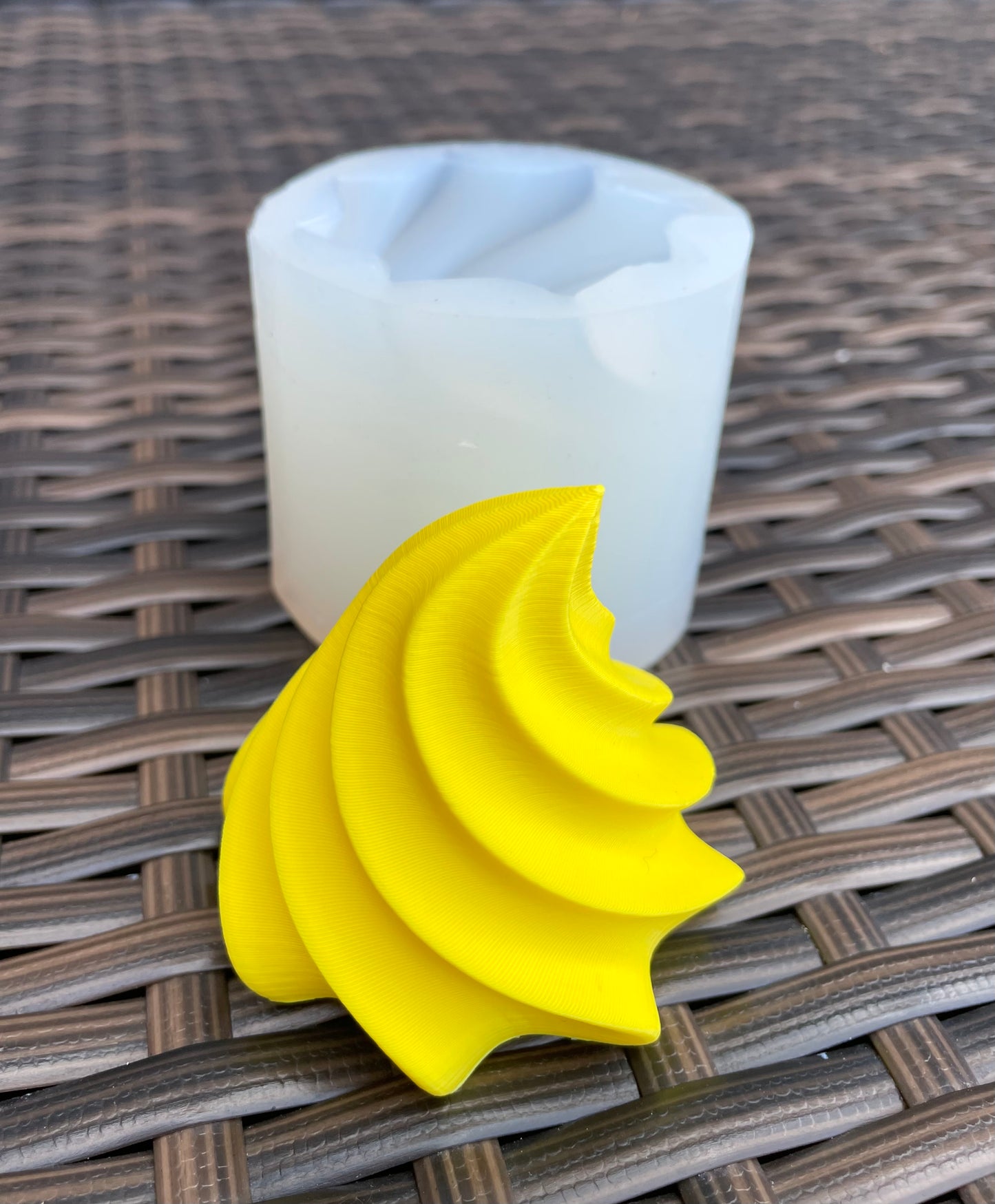 3D whipped cream mold - icing mold - ice cream top mold - 2.5”