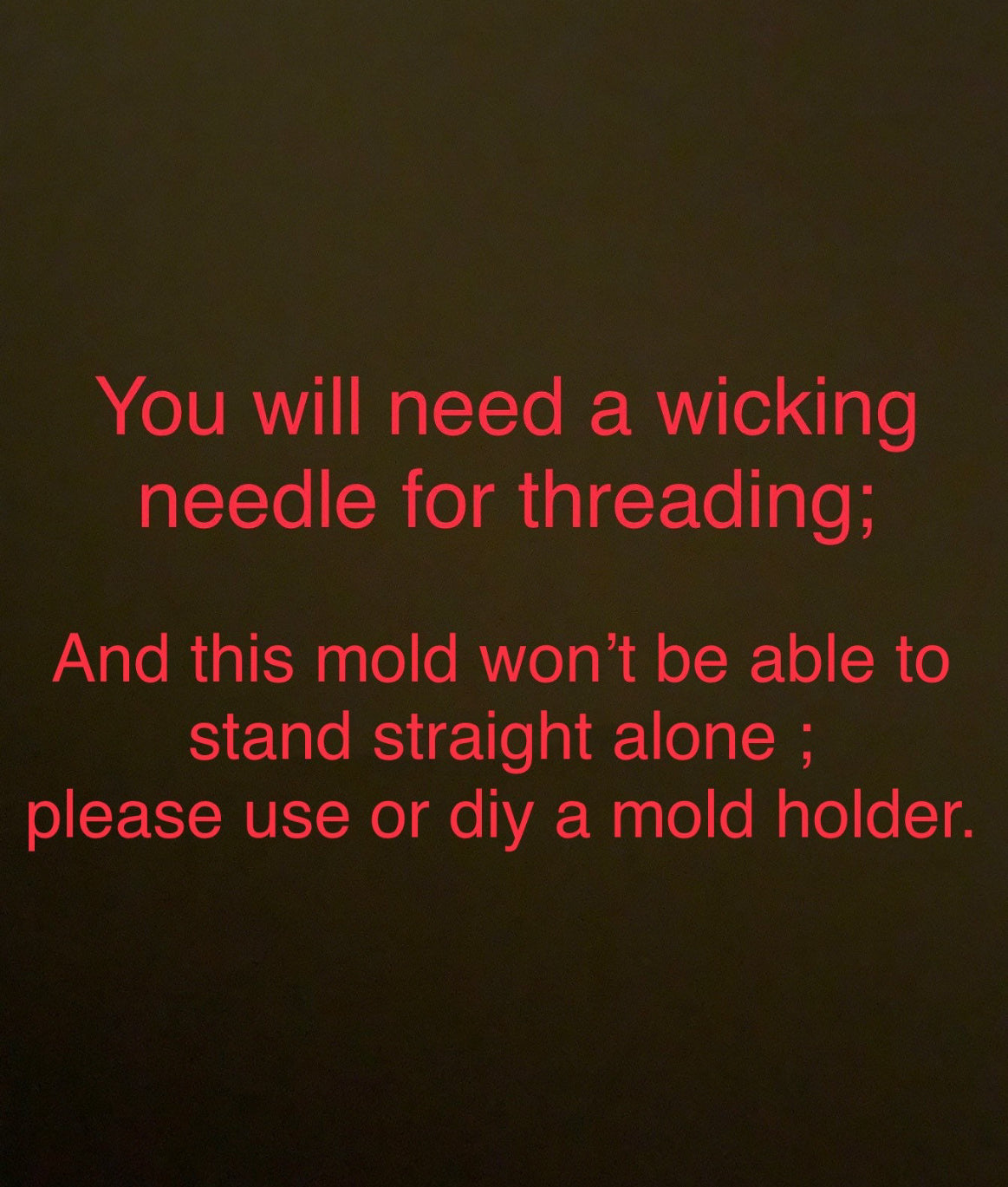12” silicone skinny altar taper candle mold
