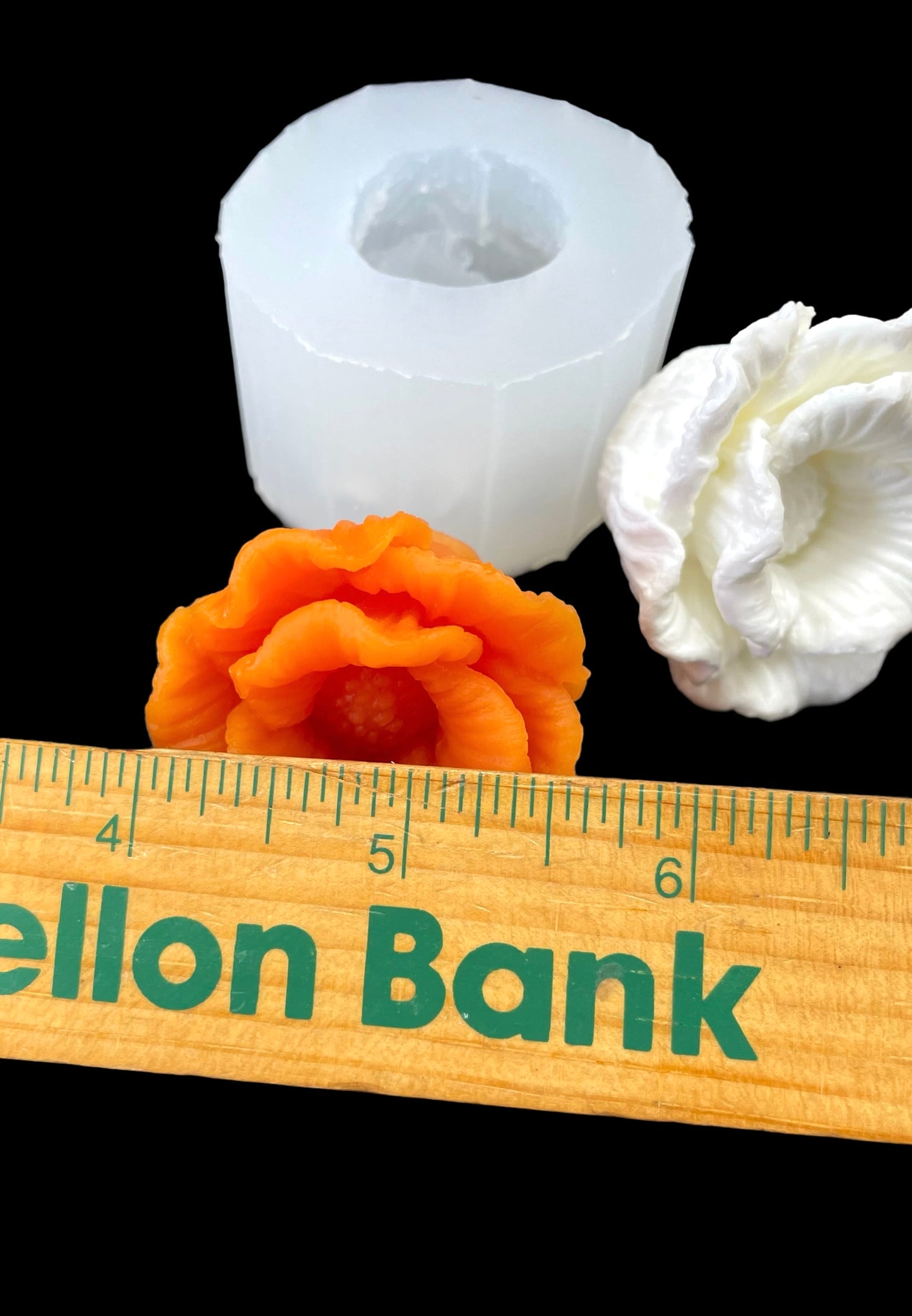 Small 3D flower mold for candle soap resin chocolate