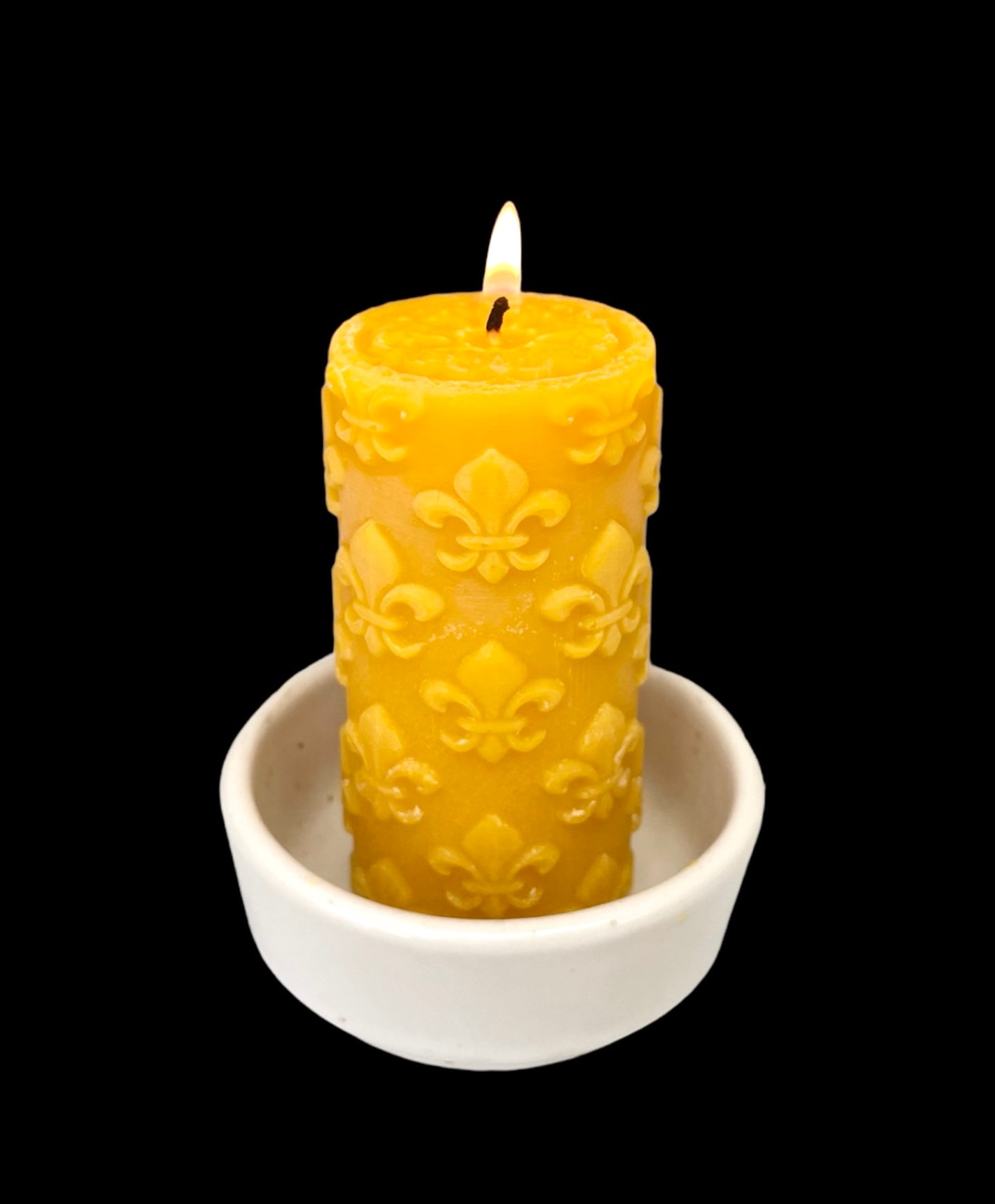 4.5” Silicone pillar candle Mold lily symbol - Fleur-De-Lis - homemade