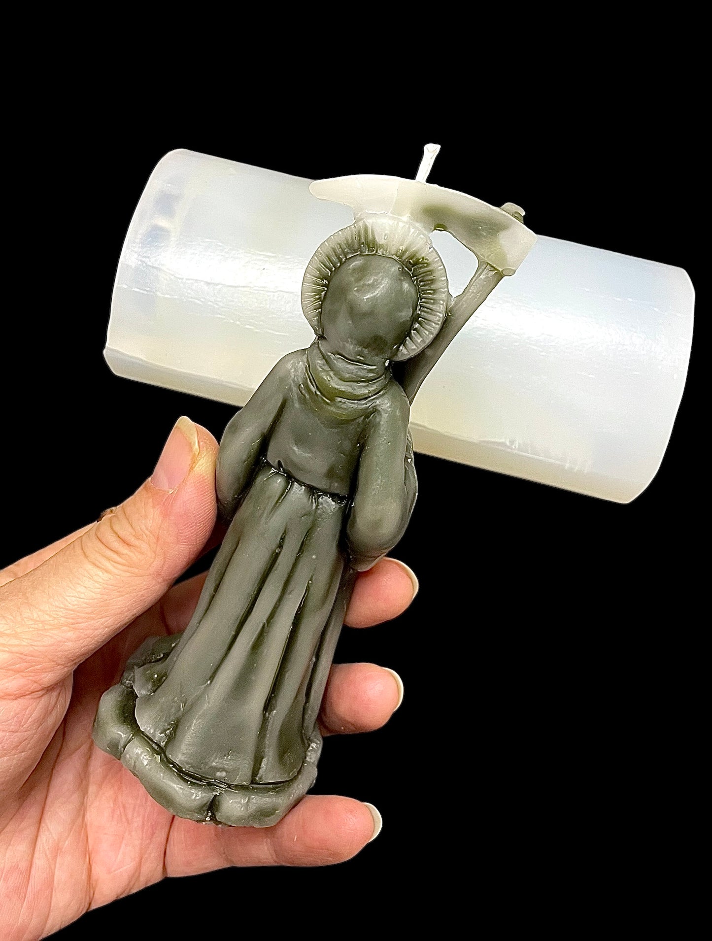 5” silicone grim reaper mold for candle soap resin