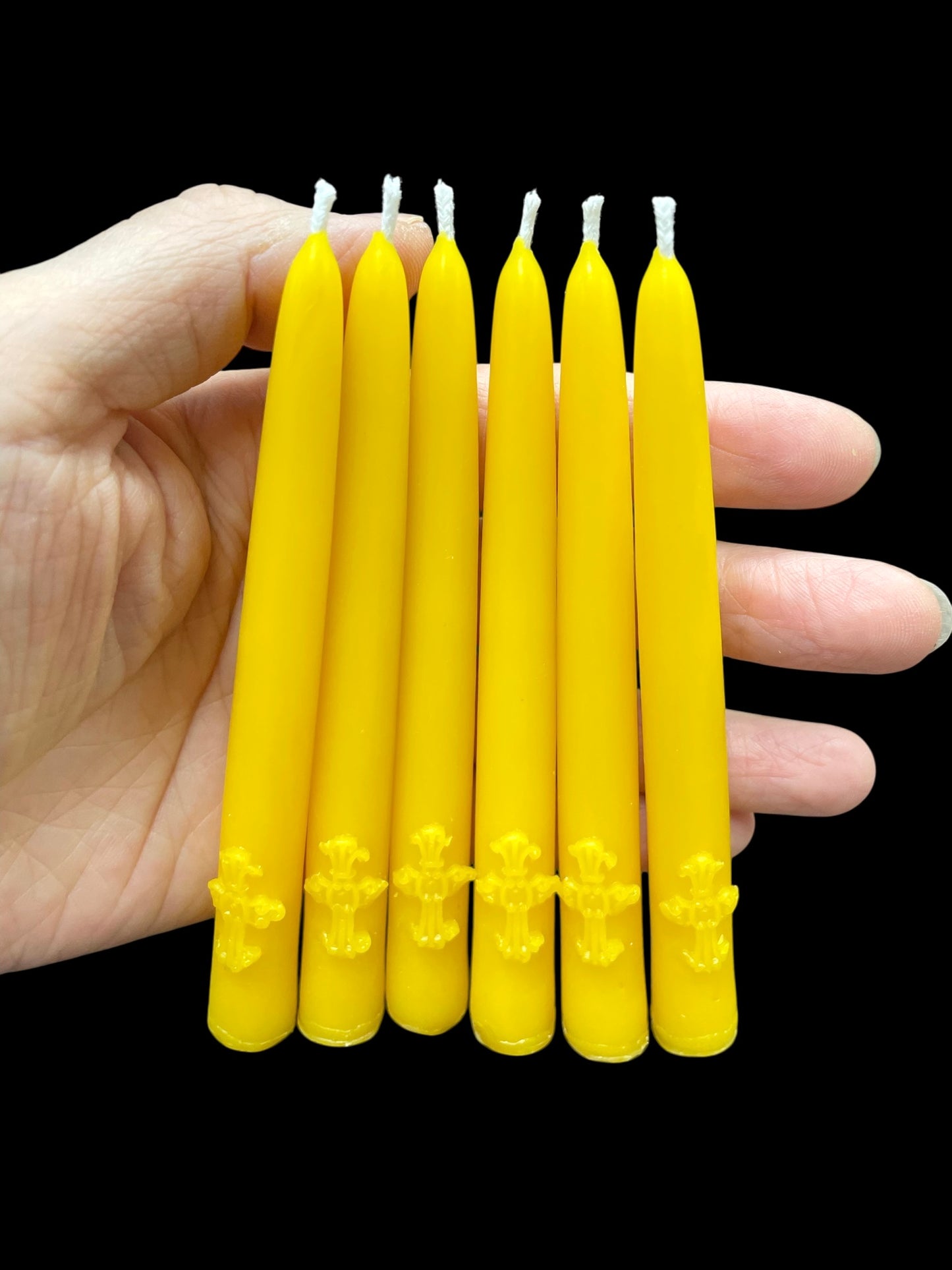 Small taper mold - Chime candle with cross