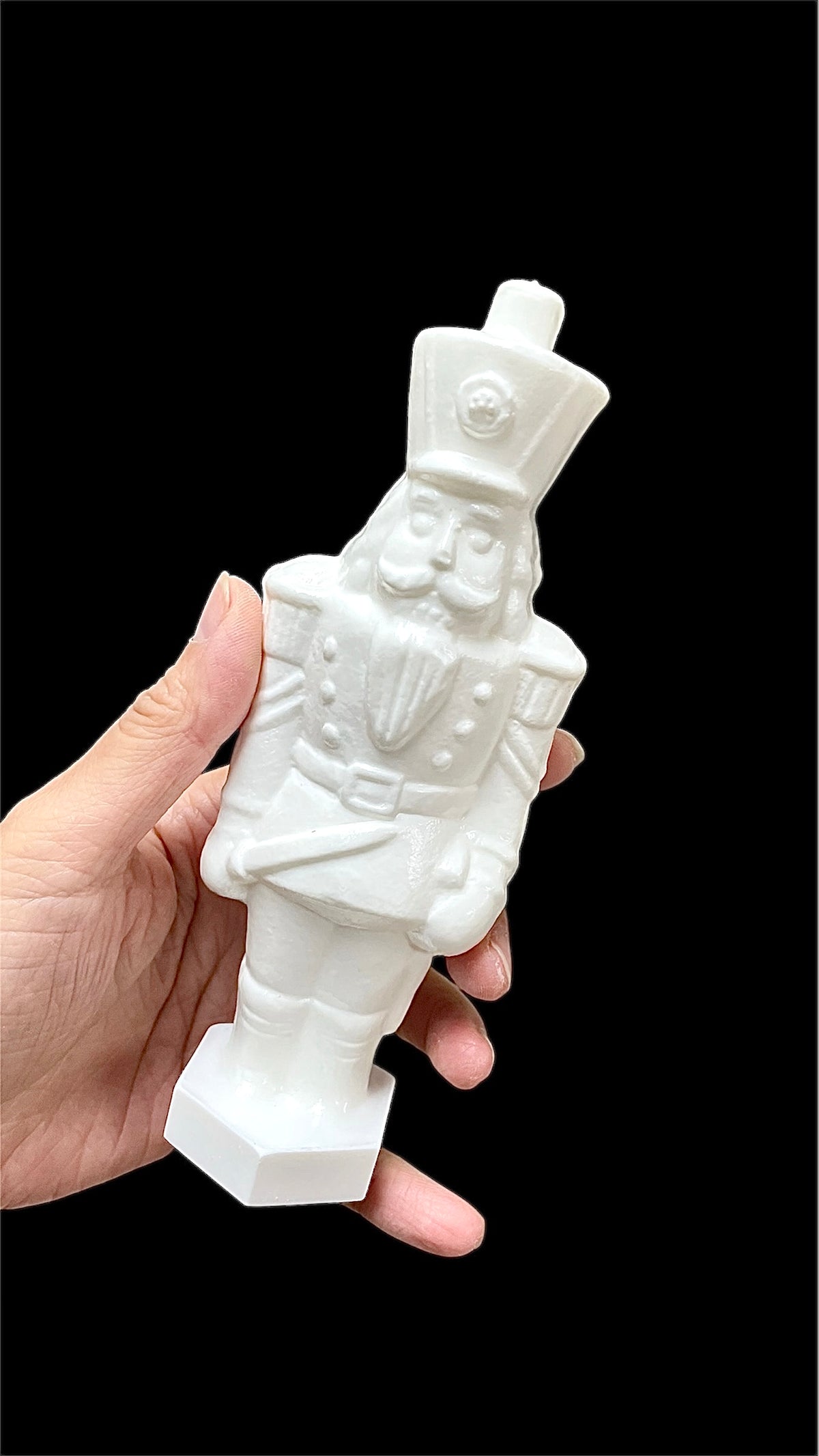 6” 3D nutcracker mold for candle soap resin ornament