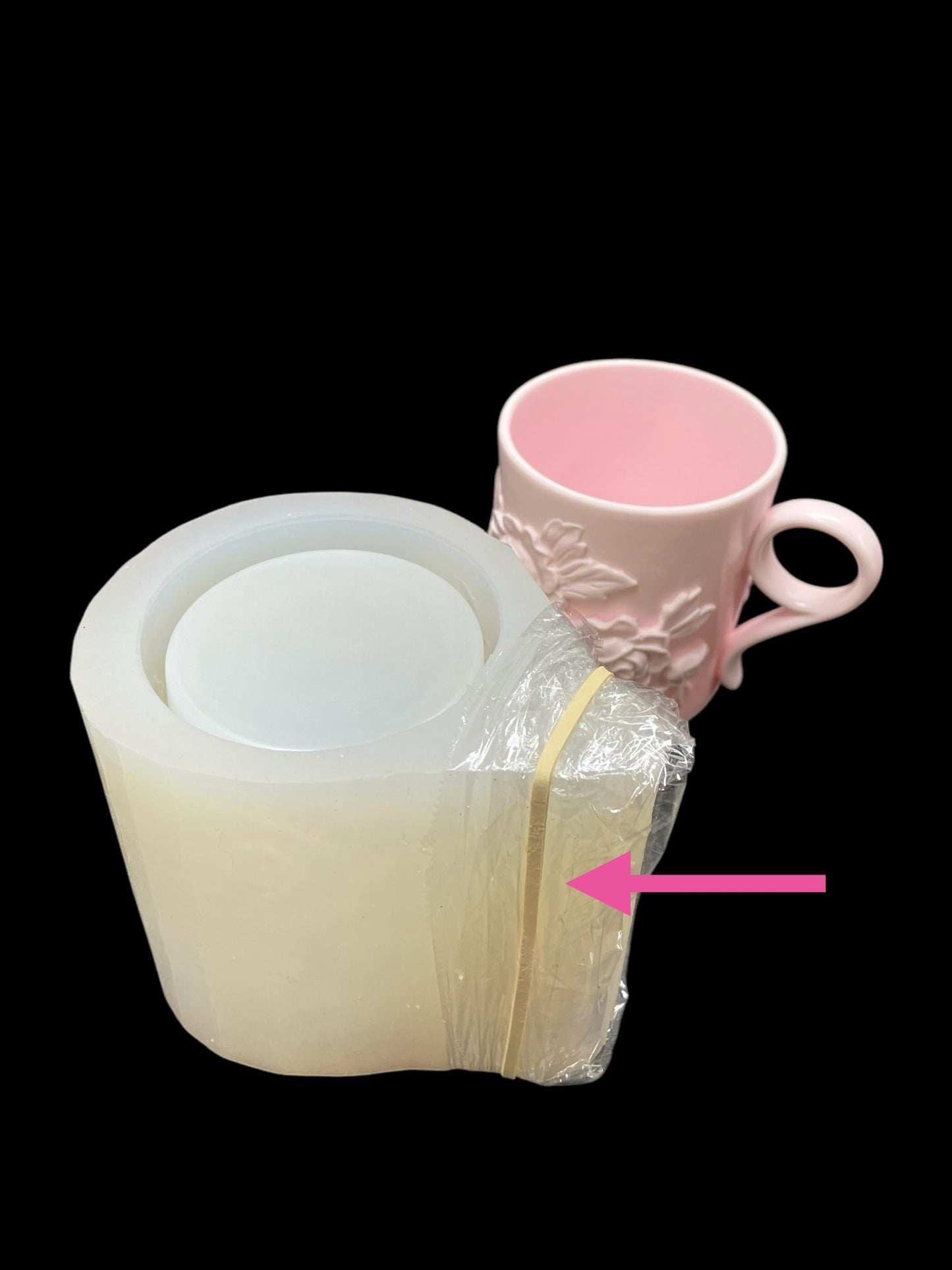 Silicone floral rose flower cup mold