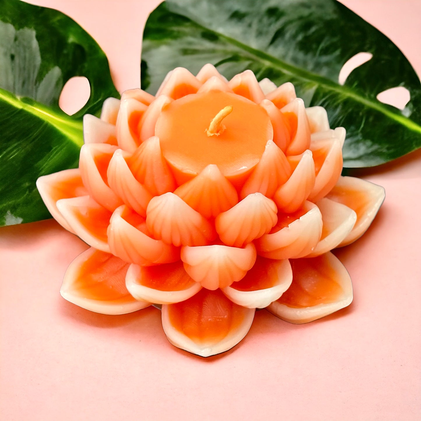 3D silicone lotus flower mold for candle soap resin