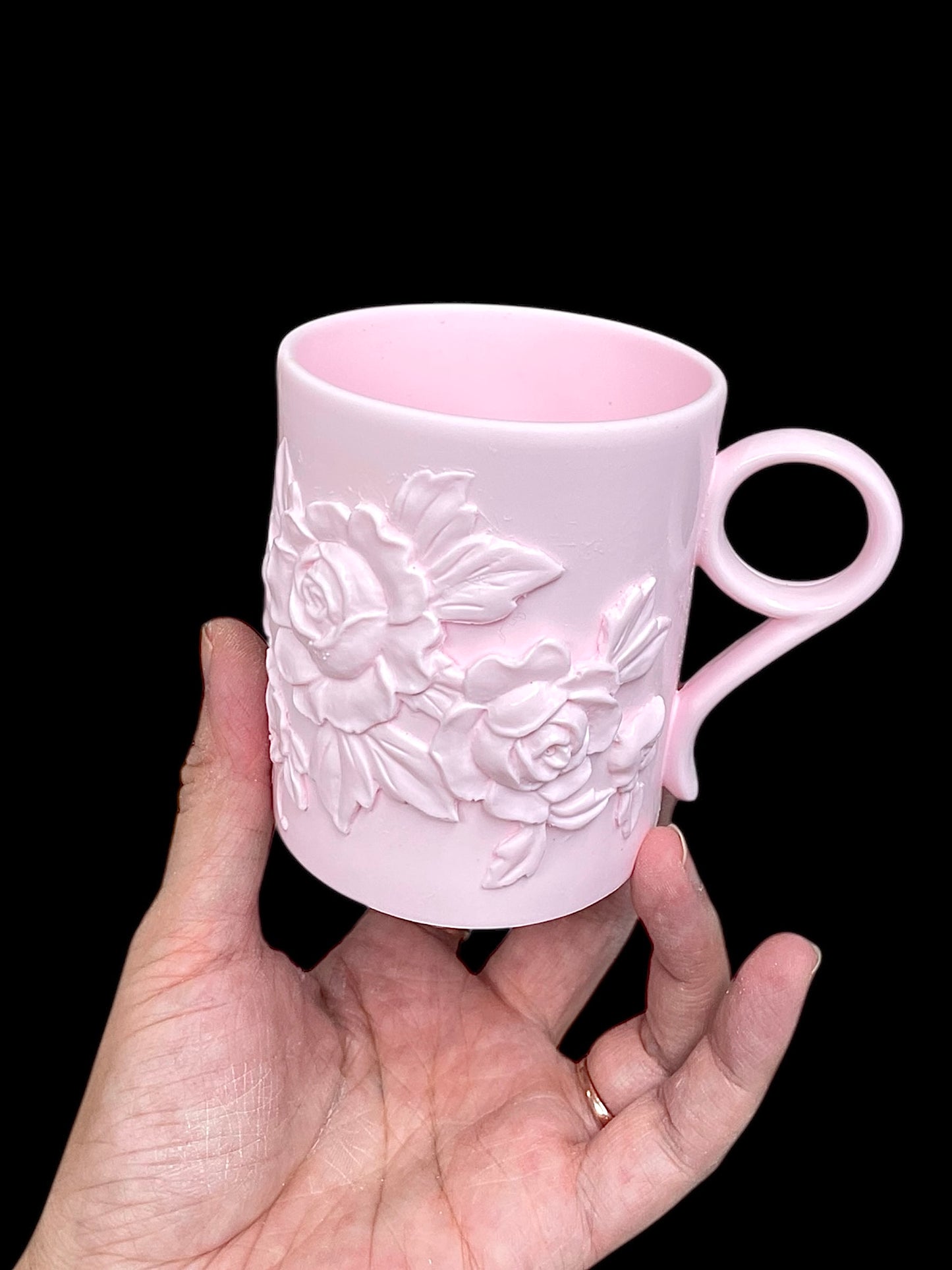 Silicone floral rose flower cup mold
