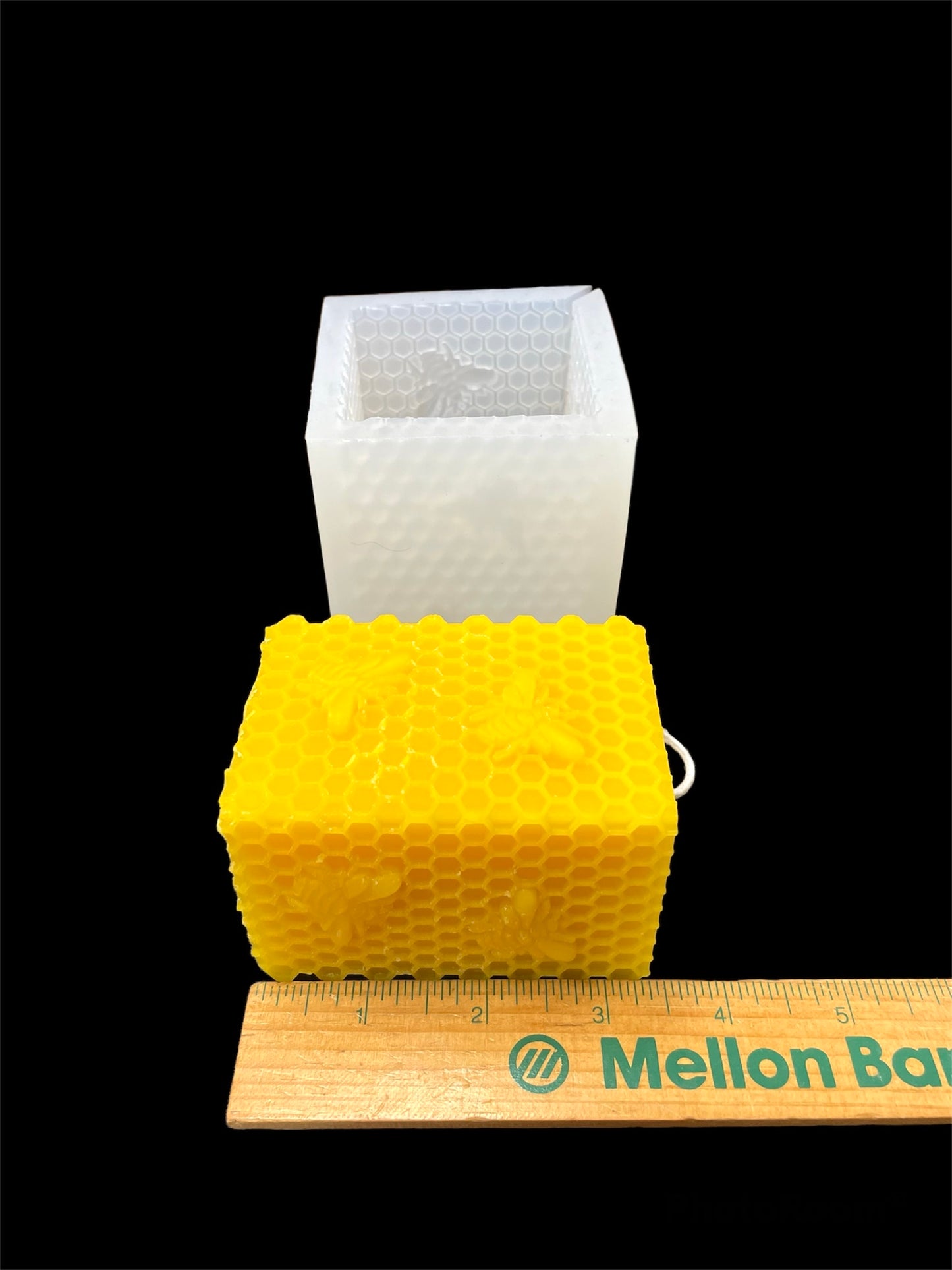 Square pillar honeycomb honeybee mold - 2 1/4” x 3 1/4”