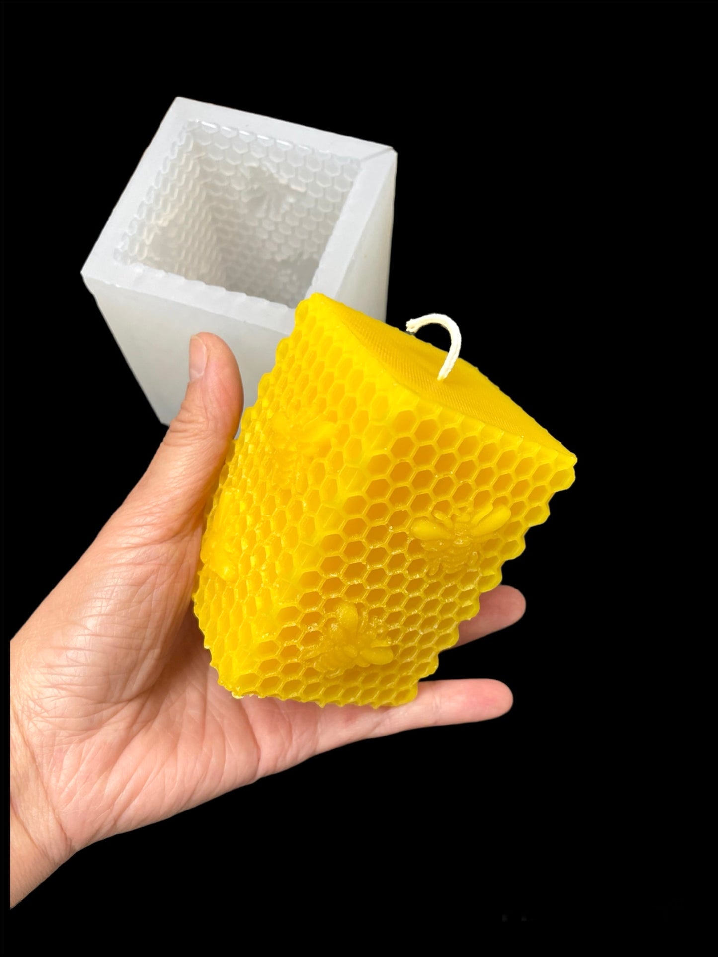 Square pillar honeycomb honeybee mold - 2 1/4” x 3 1/4”