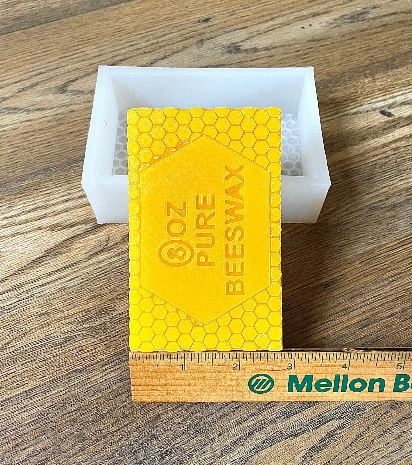 8 oz Silicone beeswax block Mold - honeycomb Tray mold - Food grade - homemade - handmade mould