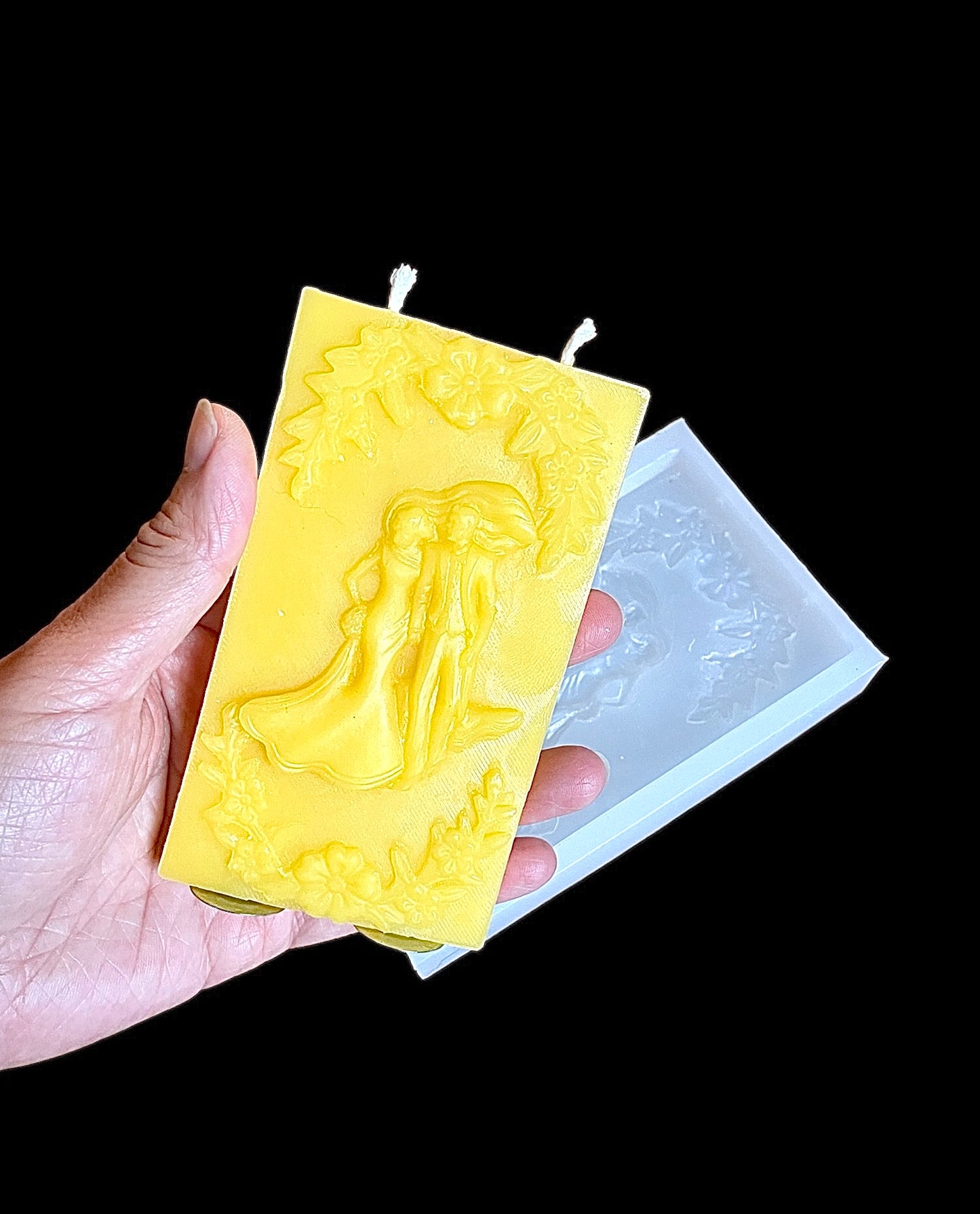 Silicone wedding mold for candle soap resin chocolate