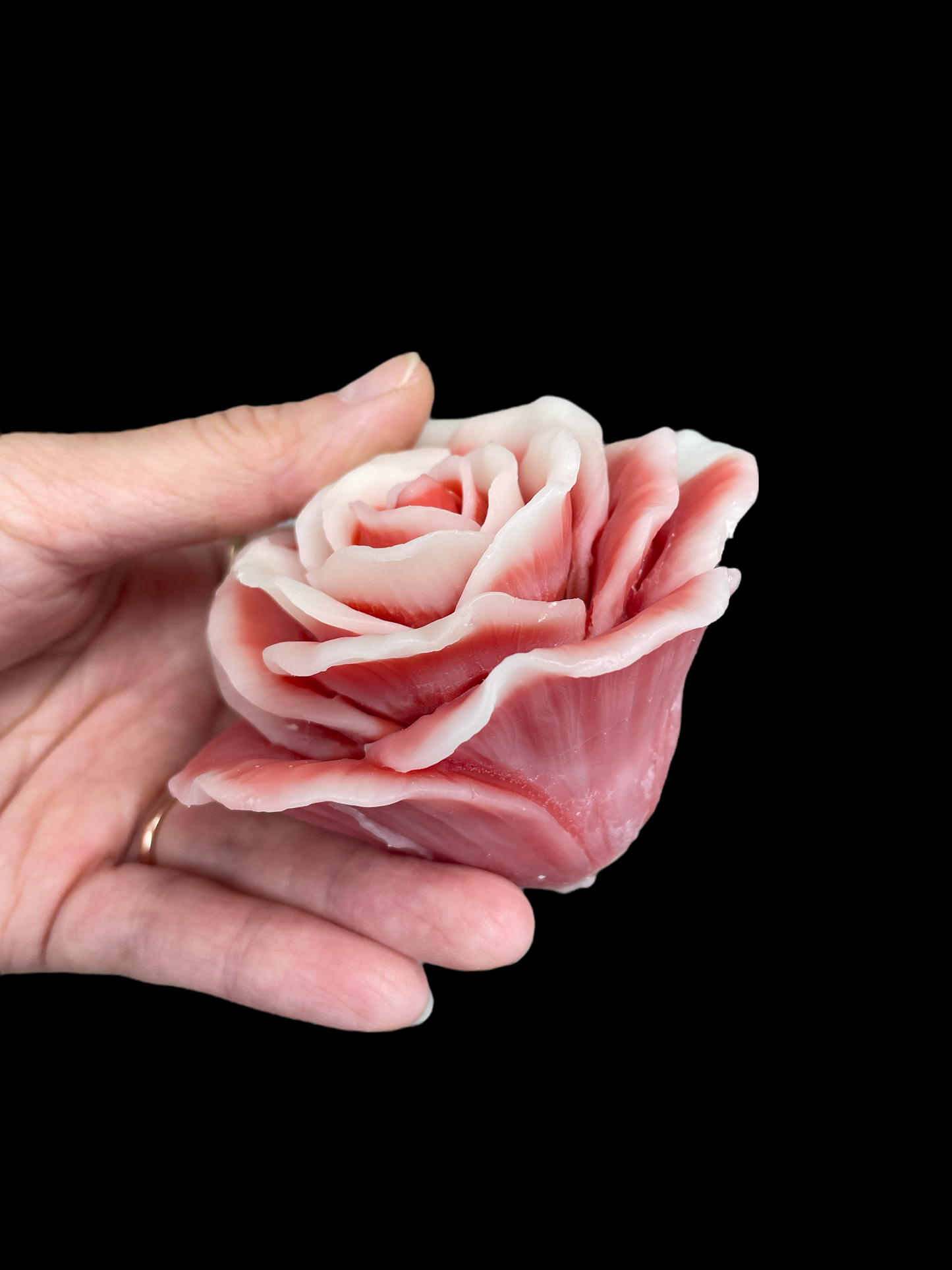 3.5” large rose mold for candle soap resin