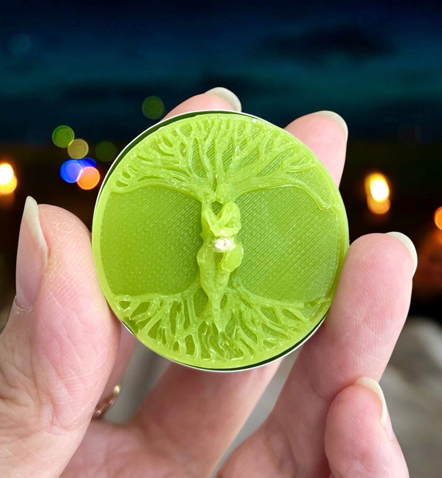 Silicone tree of life tealight candle mold - tree of love mold