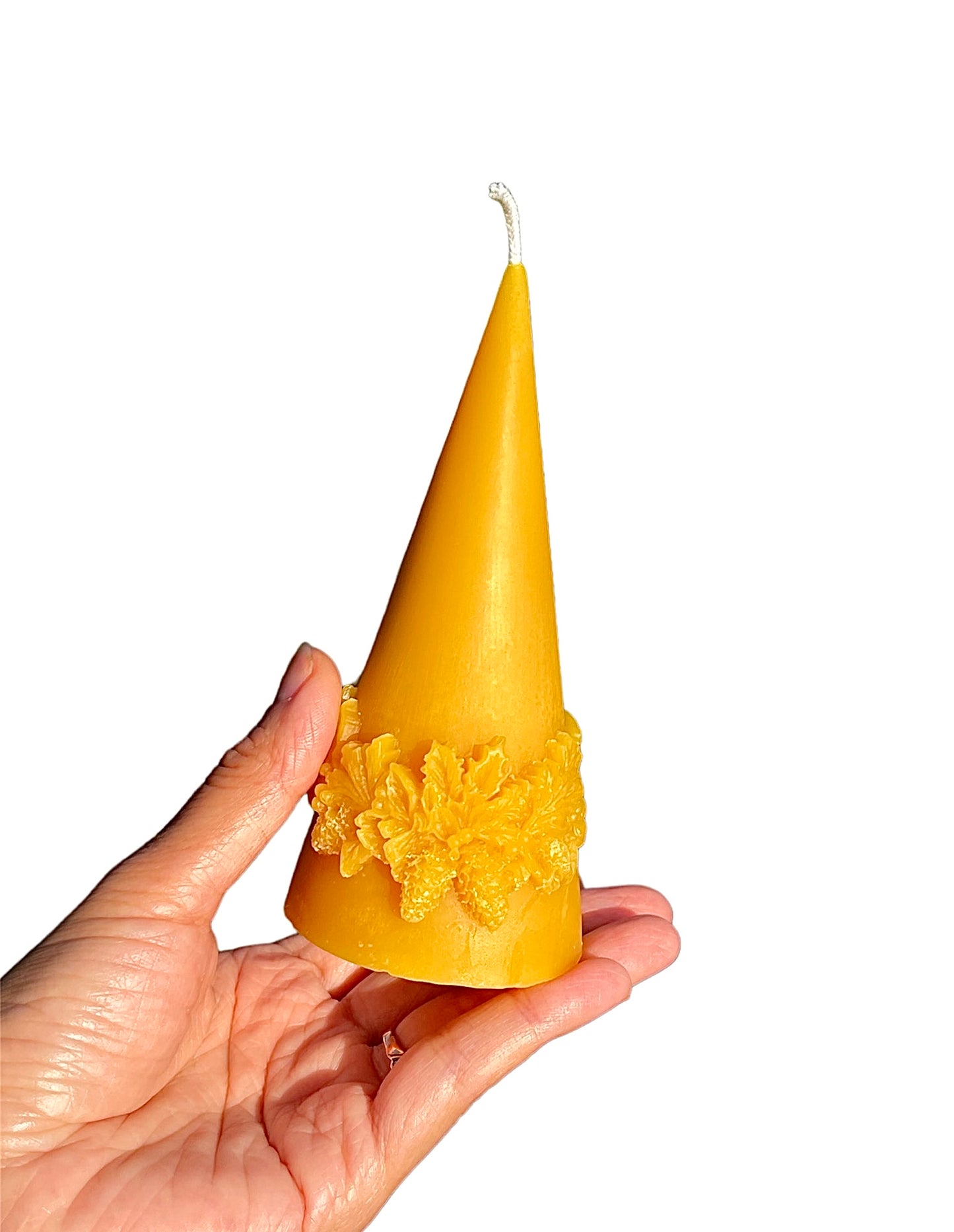 Pure beeswax Christmas wreath candle