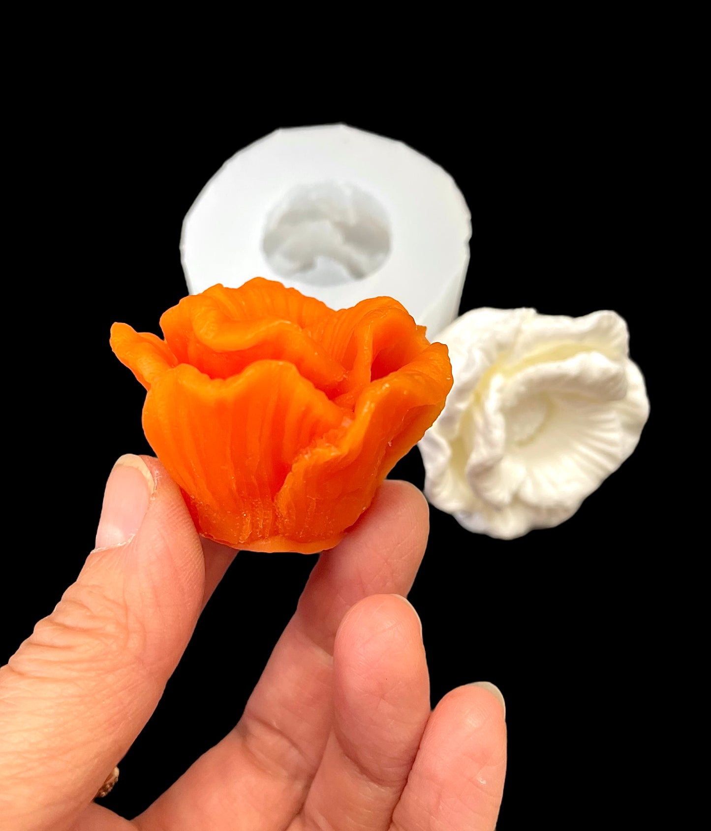 Small 3D flower mold for candle soap resin chocolate