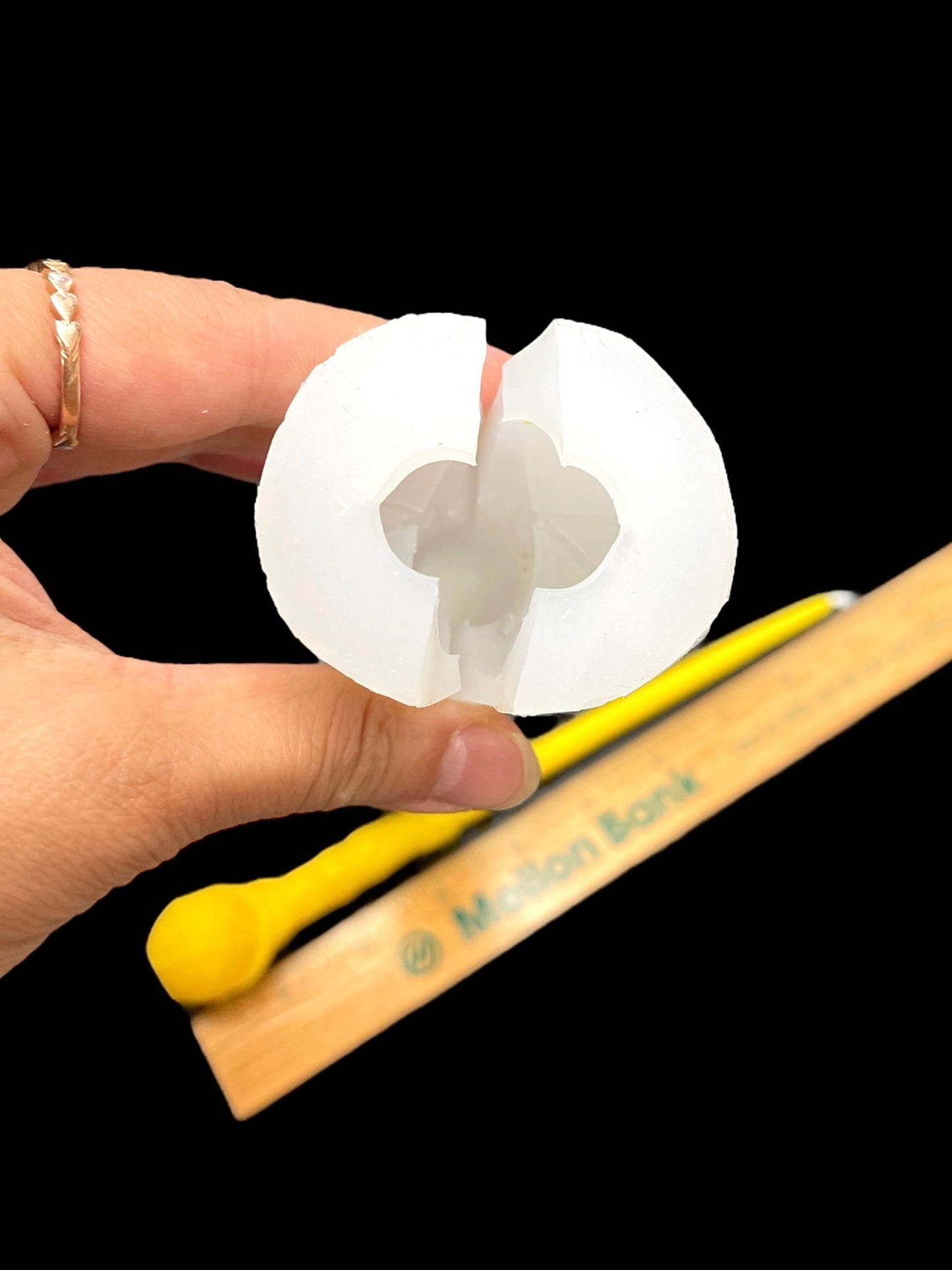Silicone wizard witch magic wand mold for candle resin